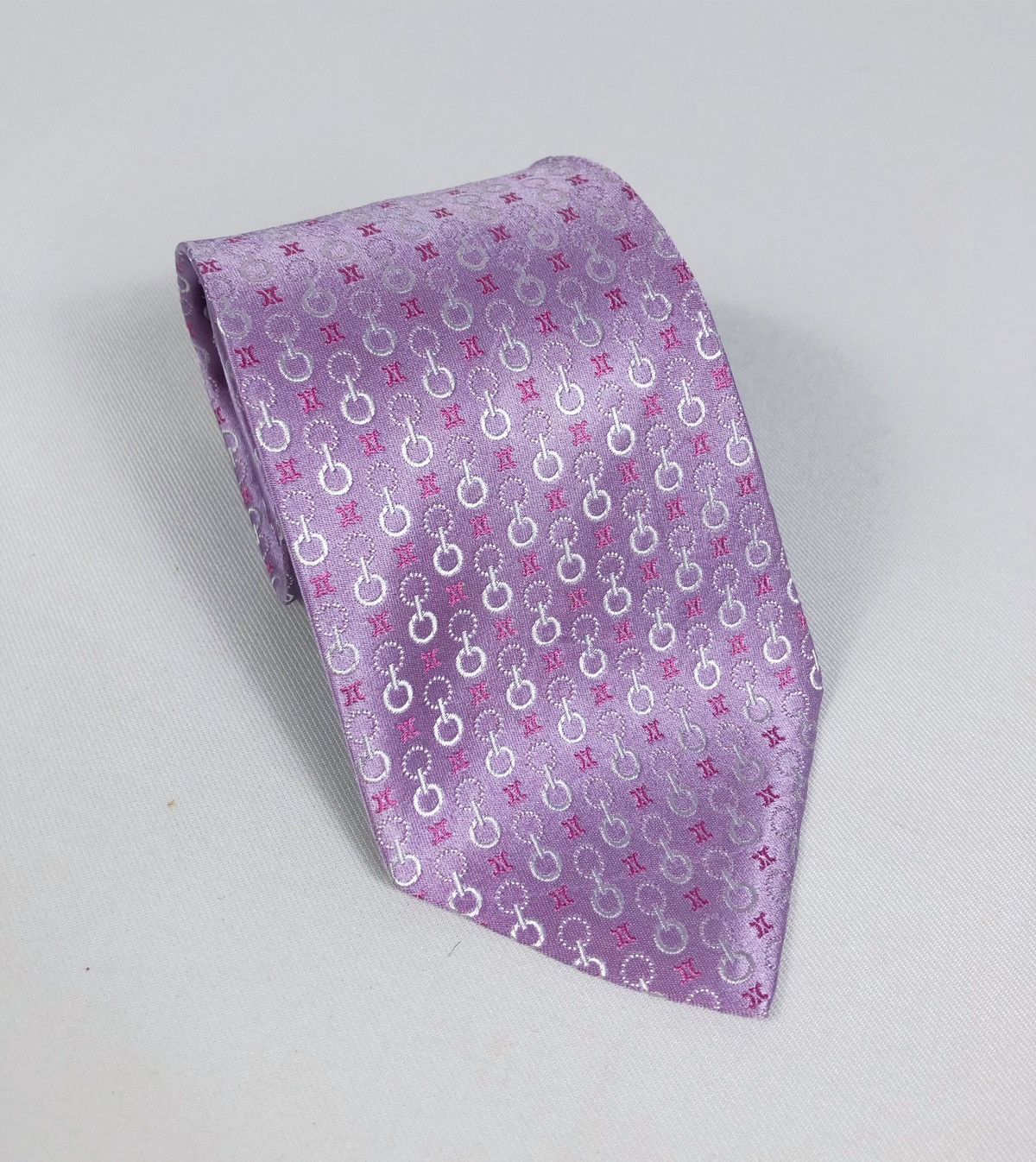 Celine Rare Celine Monogram Silk Tie Made in Italy Size ONE SIZE - 1 Thumbnail