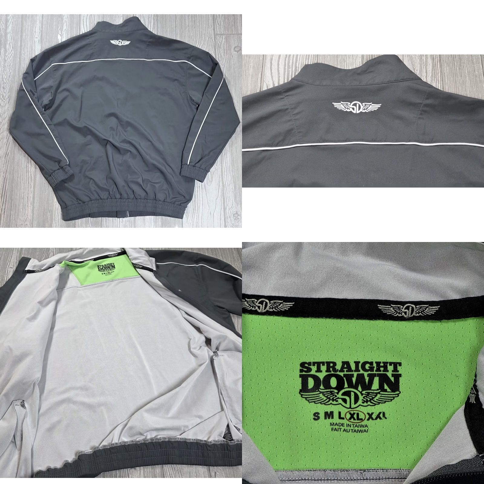 Vintage Straight Down Gray Full Zip Performance Jacket Men's XL-Daniel Island Club Golf Jacket Size US XL / EU 56 / 4 - 8 Thumbnail