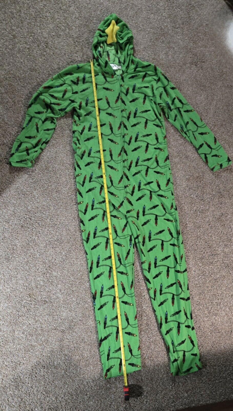 Designer Bioworld Christmas Tree One Piece Pajama Size Extra Large Size ONE SIZE - 5 Thumbnail