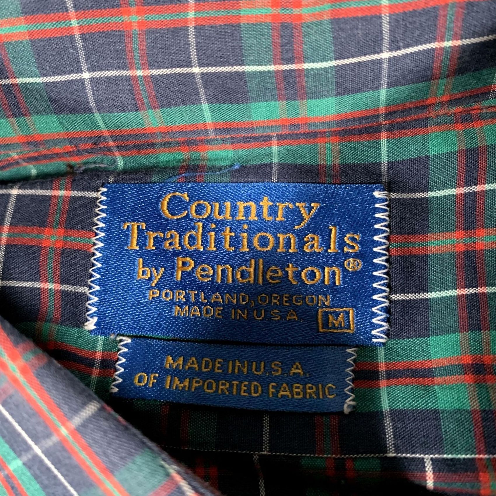 Pendleton VINTAGE Pendleton Shirt Mens Medium Plaid Tartan Button Down Casual Made USA 90s Size US M / EU 48-50 / 2 - 5 Thumbnail
