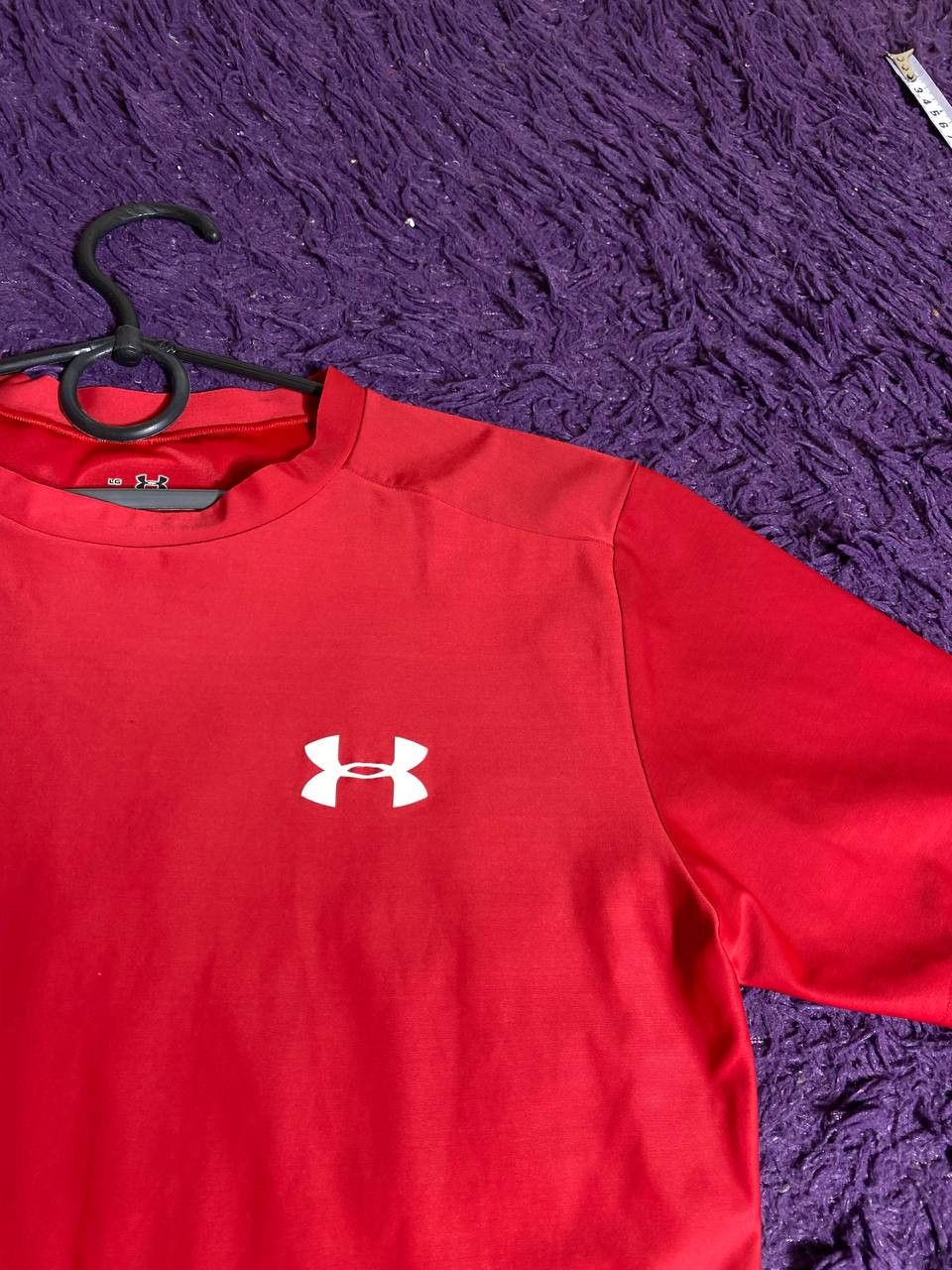 Under Armour × Vintage Under Armour Loose Fit Heat Gear Navy Lightweight T-Shirt Size US L / EU 52-54 / 3 - 3 Thumbnail