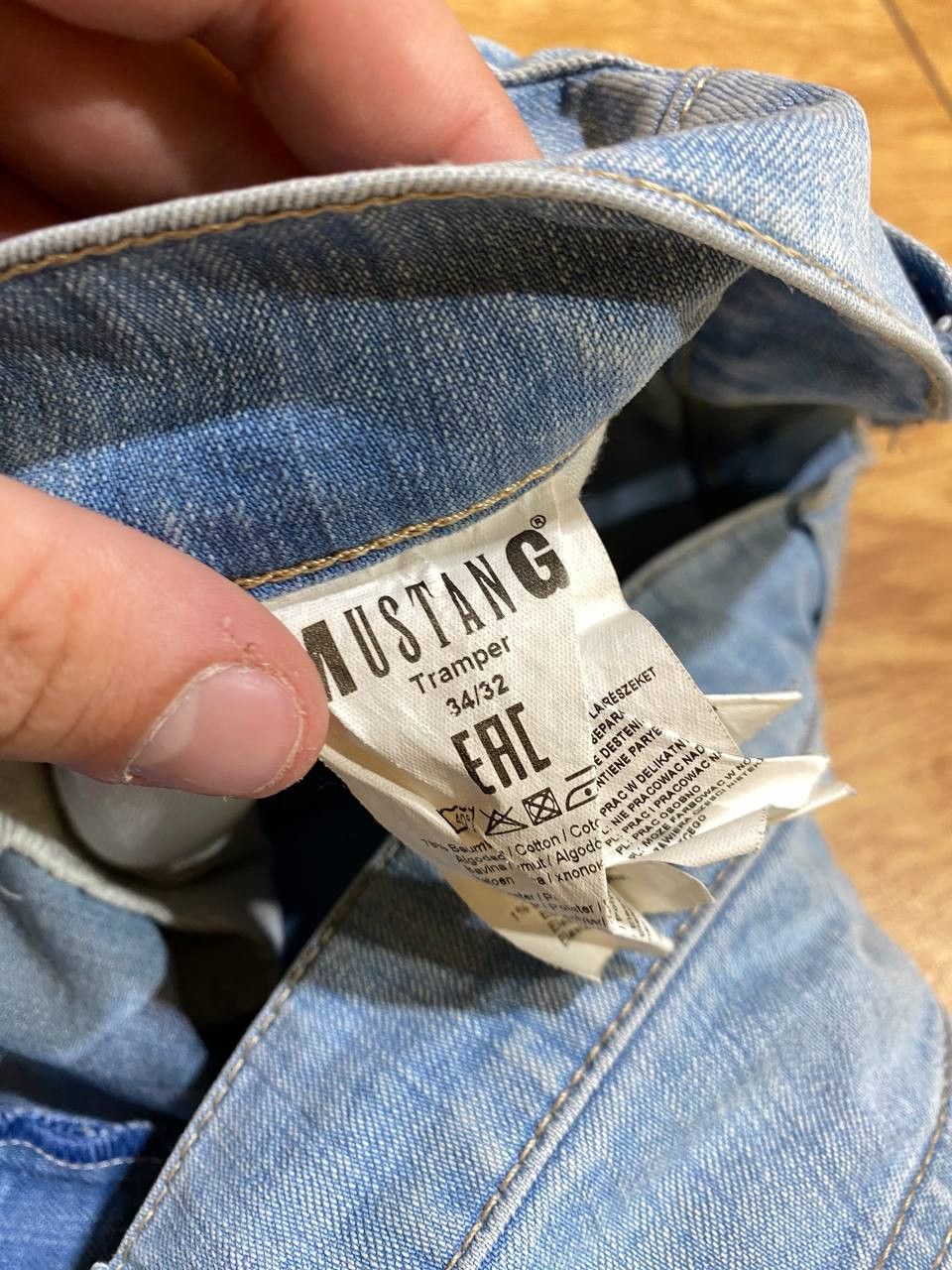Mustang vintage Mustang logo Y2K jeans pants size 34 streetwear Size US 34 / EU 50 - 2 Thumbnail