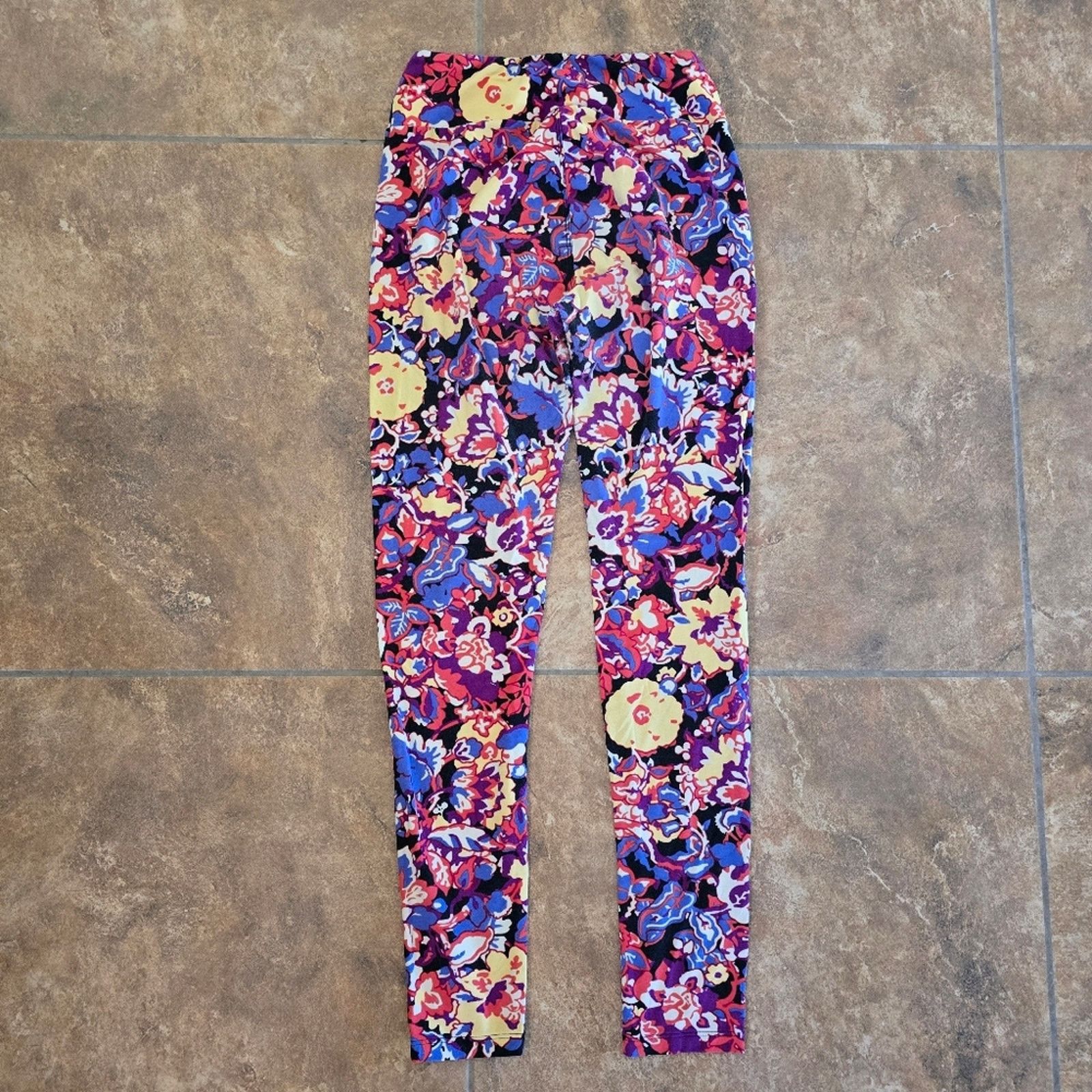 Other Multicolored Flower | LULAROE | High Waisted Legging Size 30" / US 8 / IT 44 - 2 Thumbnail