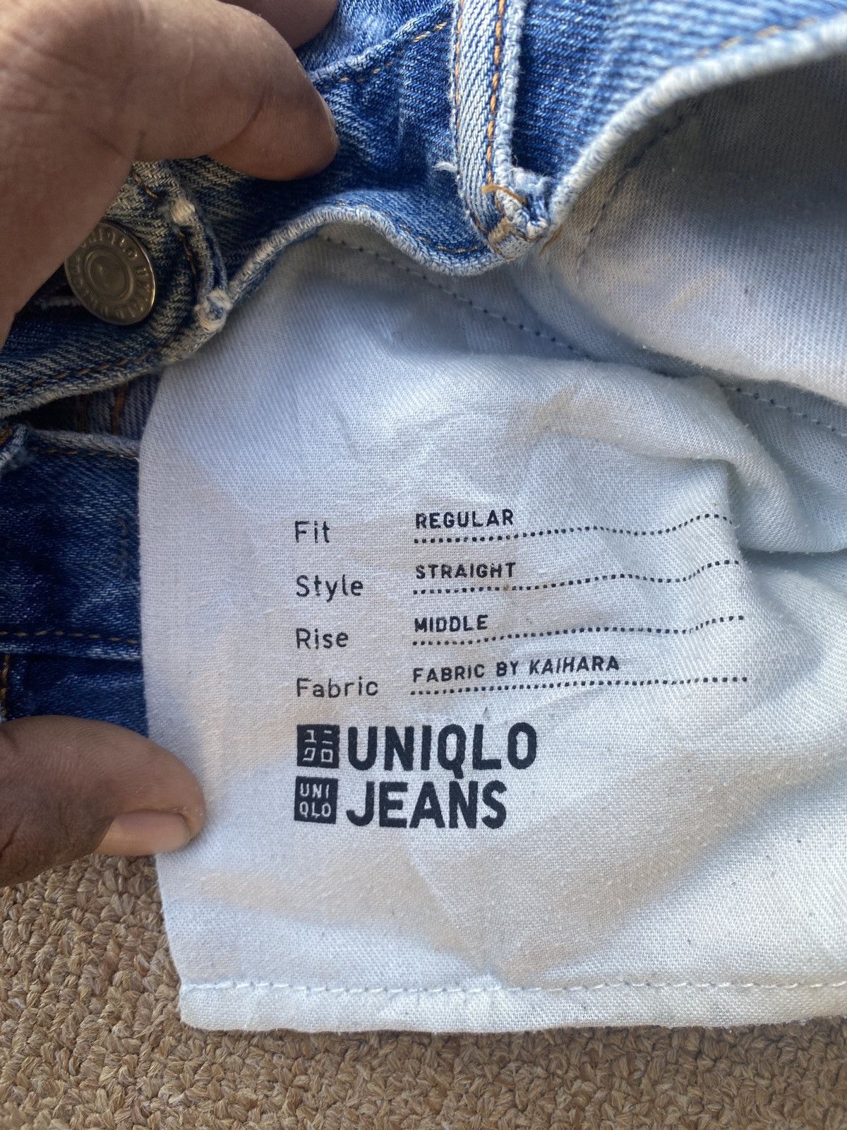 Jun Takahashi × Uniqlo Vintage uniqlo fabric by khaihara straight cut denim Size US 32 / EU 48 - 6 Thumbnail