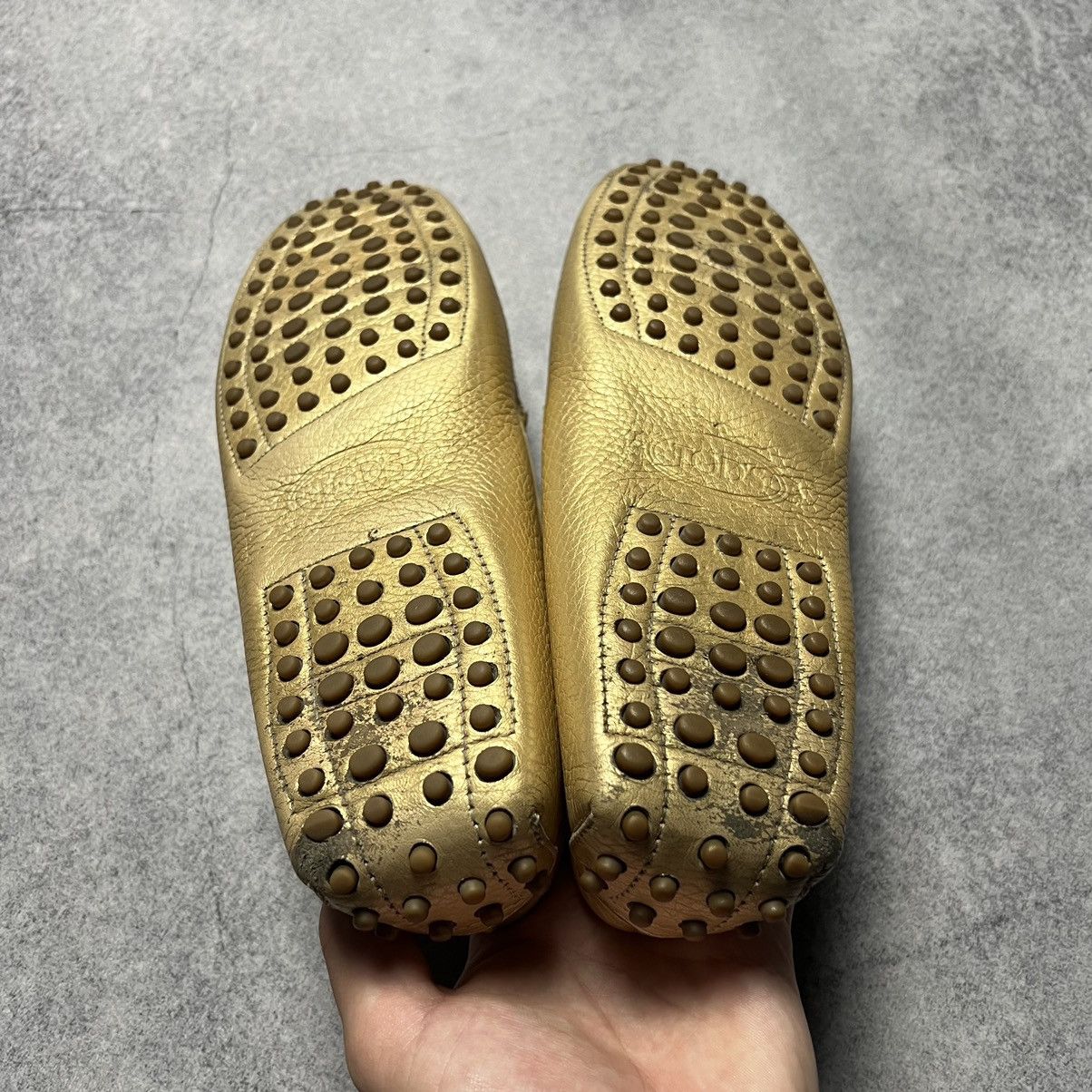 Tod's Vintage Tods Leather Gold Loafers Size 39 Size US 9 / IT 39 - 7 Thumbnail