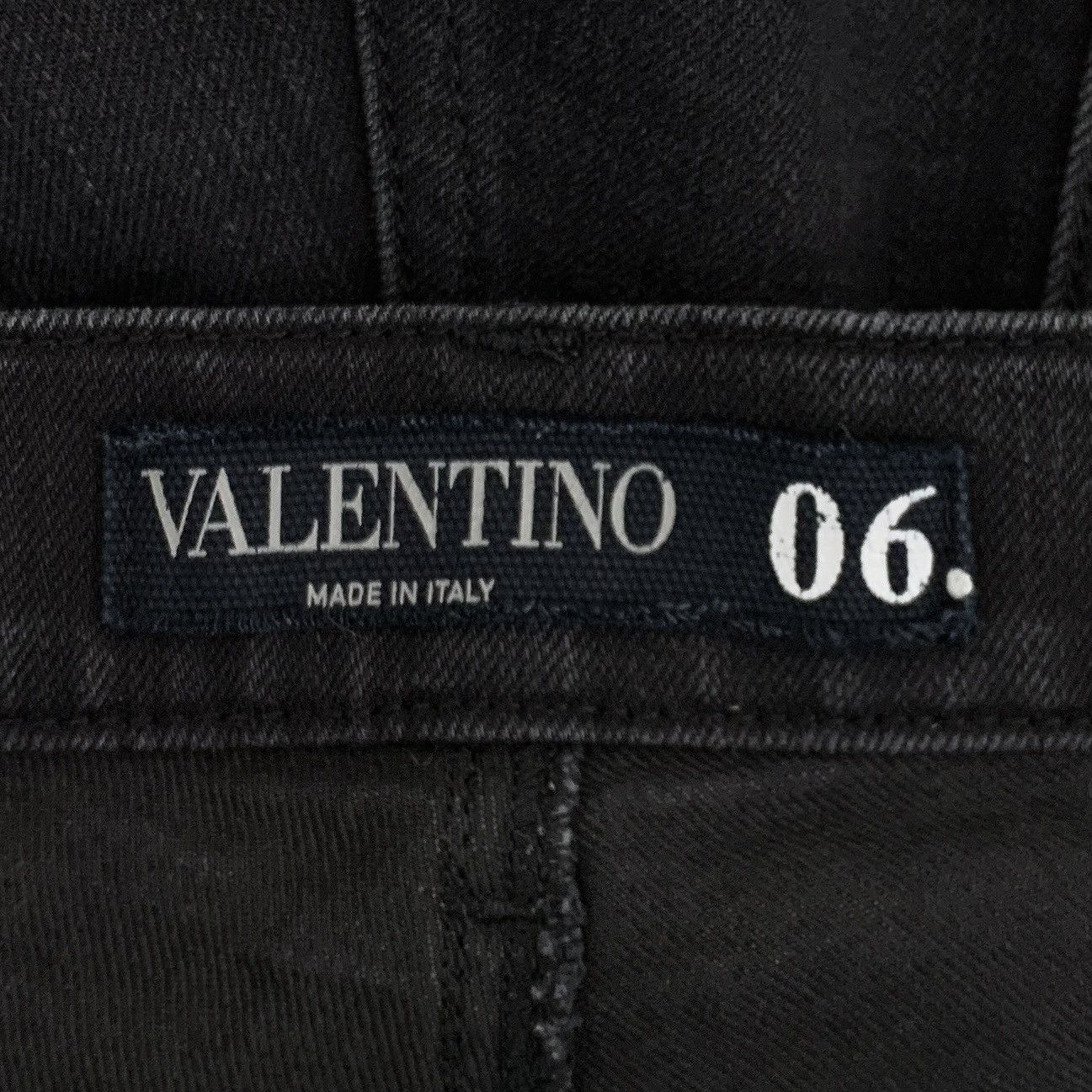 Valentino Valentino Black Stud Embellished Cotton Casual Pants K26WX Size 27" / US 4 / IT 40 - 5 Thumbnail