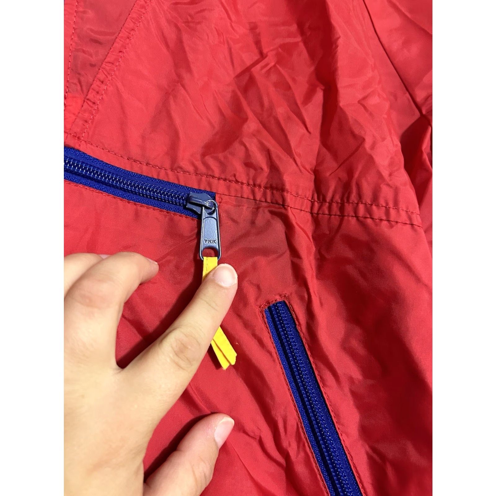 Sierra Designs VINTAGE Sierra Designs Mens Jacket Windbreaker 1/4 Zip Nylon Red Blue M Size US M / EU 48-50 / 2 - 6 Thumbnail