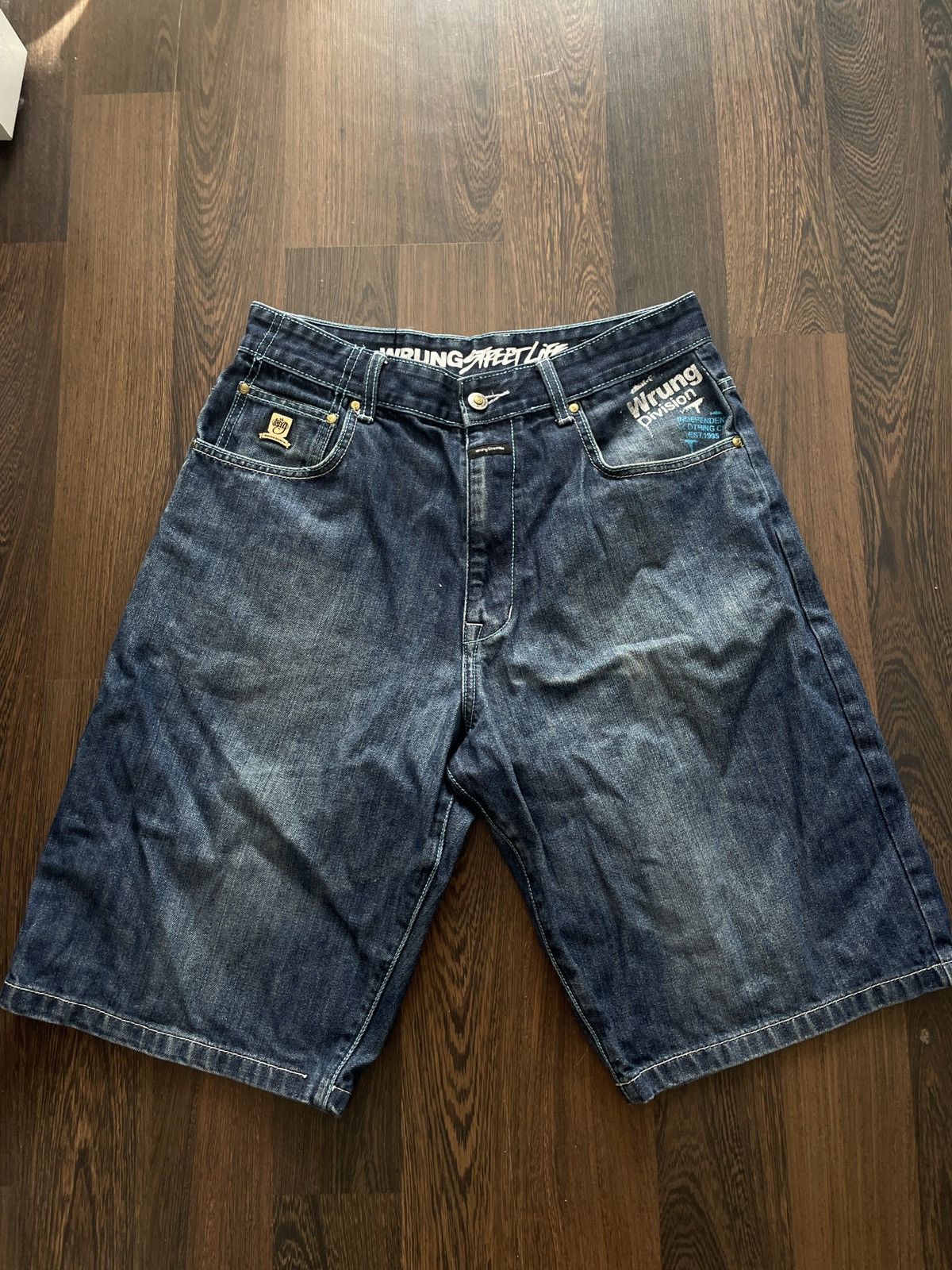Japanese Brand × Vintage Vintage Wrung Division Junya Watanabe Style Baggy Jeans Size US 32 / EU 48 - 4 Thumbnail