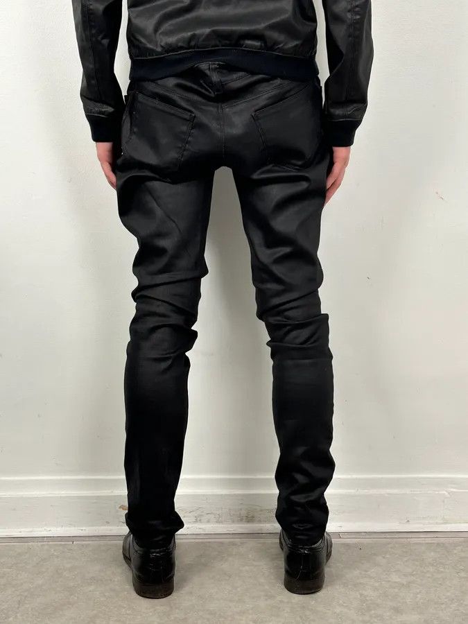 Prada AW2009 Prada Black Slim Waxed Effect Denim Jeans Size US 32 / EU 48 - 4 Thumbnail