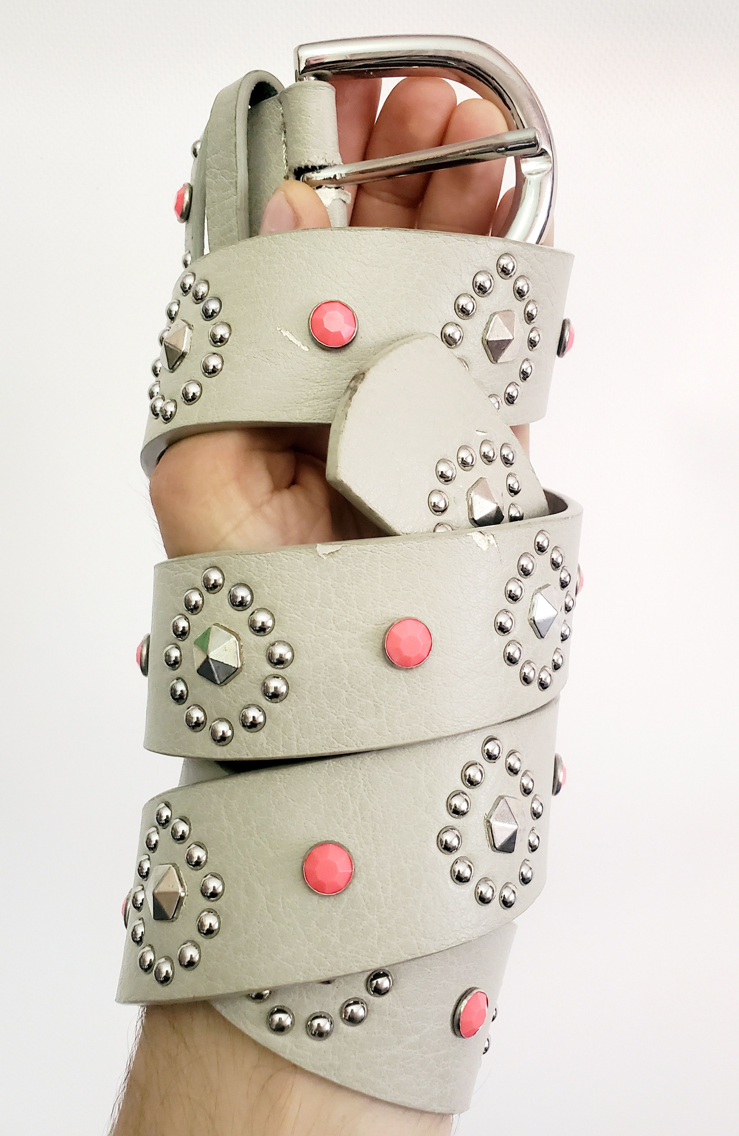 Hysteric Glamour × Japanese Brand × Vintage vintage y2k pyramid studded metal punk alt belt length130 cm Size ONE SIZE - 1 Thumbnail