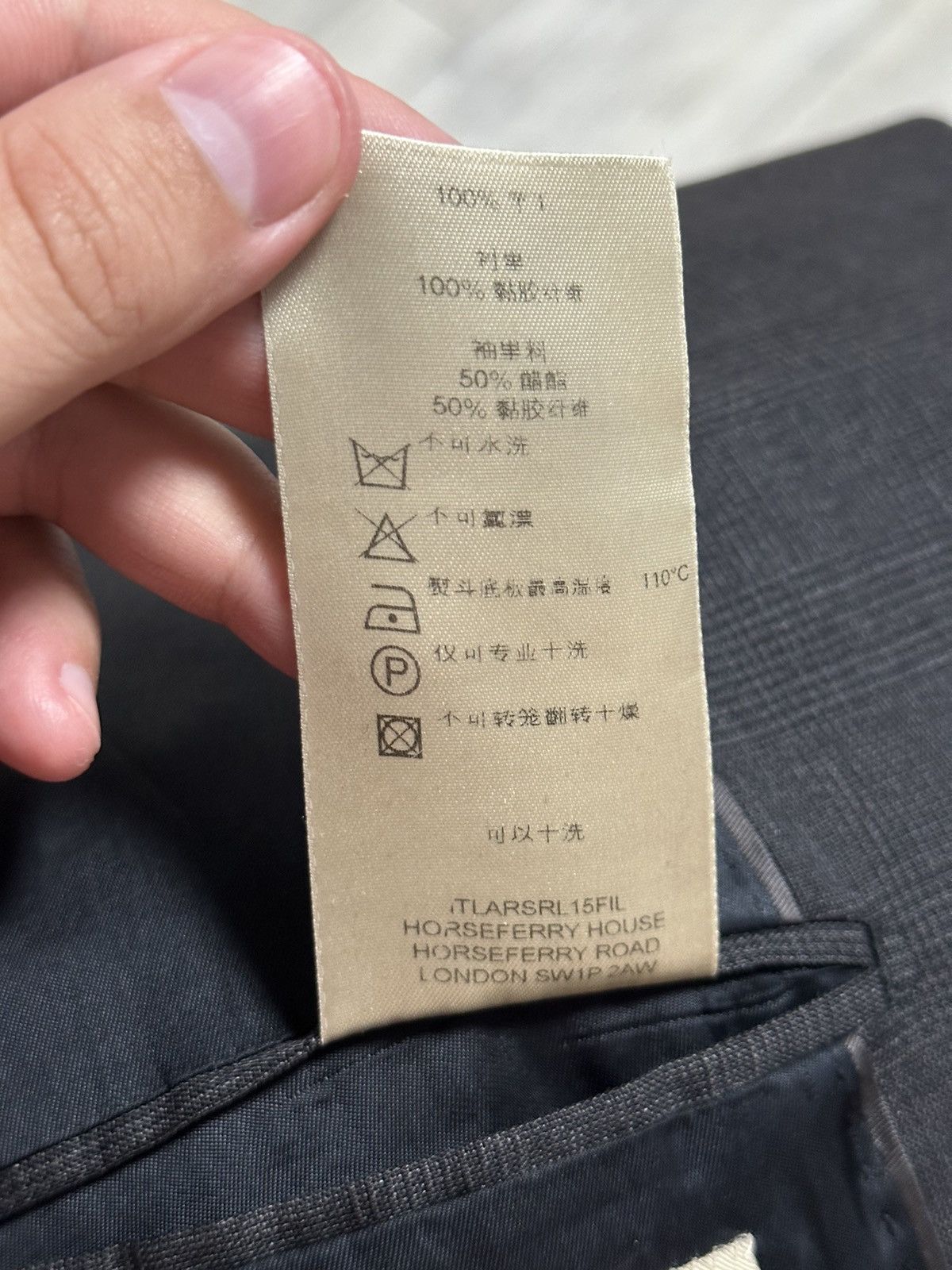 Burberry Vintage Gray Burberry Blazer Size 52R - 10 Thumbnail