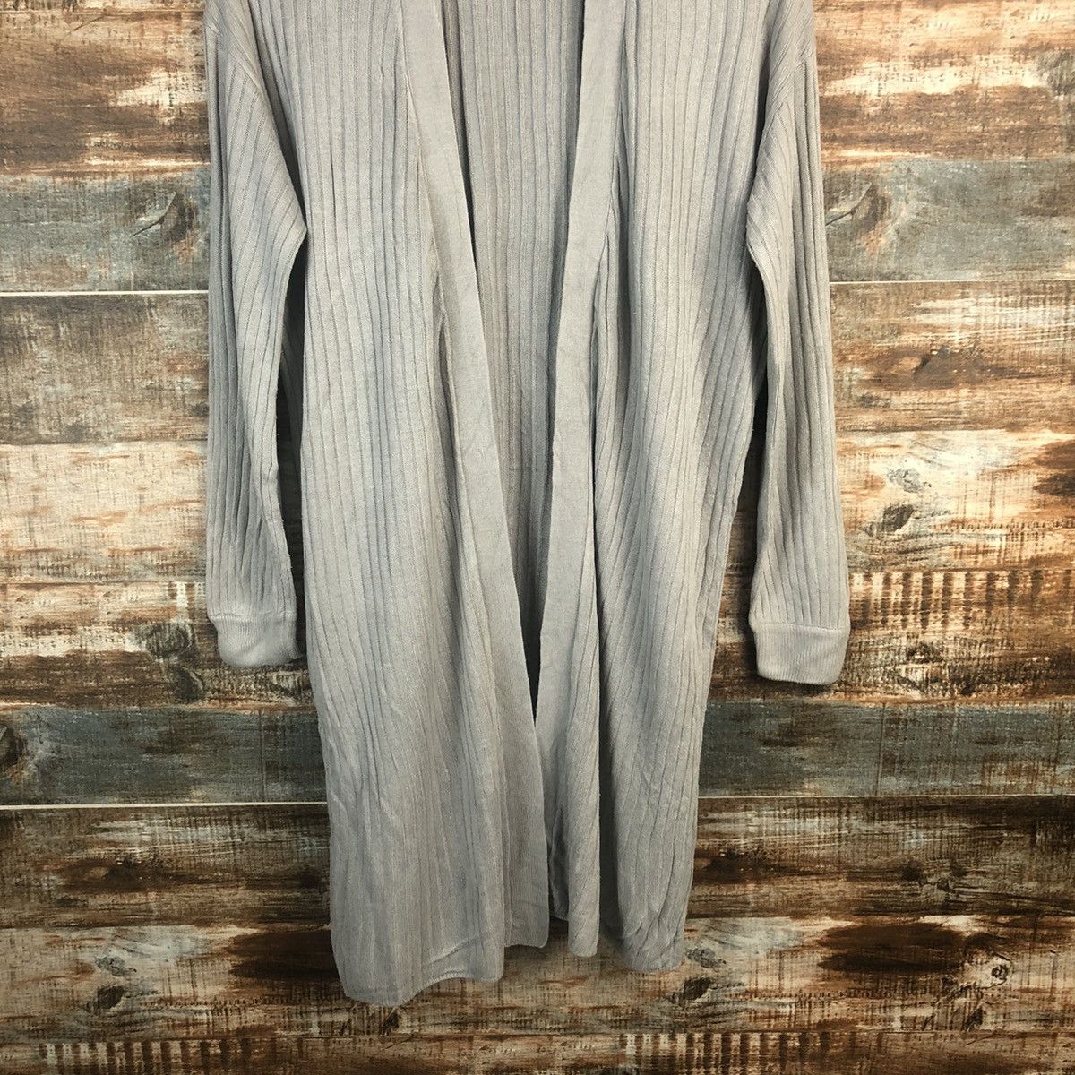 Japanese Brand Ozoc Grey Cardigan Knitwear #A1287 Size M / US 6-8 / IT 42-44 - 3 Thumbnail