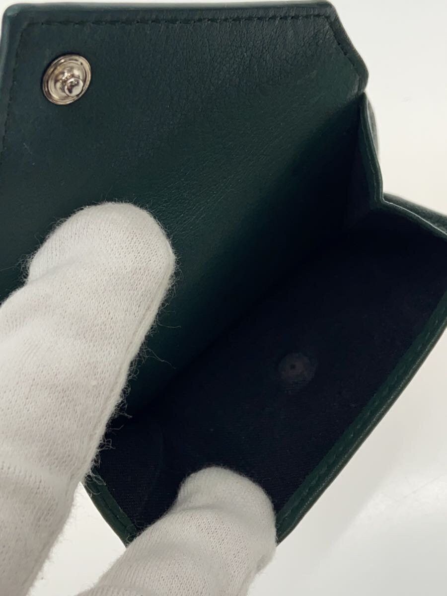 Balenciaga Balenciaga Leather Tri-Fold Wallet Green Size ONE SIZE - 5 Thumbnail