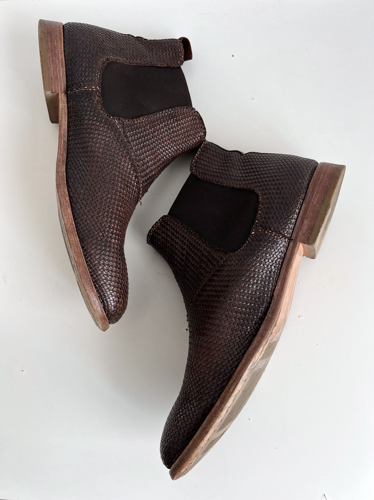 Officine Creative 🔥MOMA Woven Chelsea Leather Boots (Guidi , A1923 ) Size US 11 / EU 44 - 10 Thumbnail