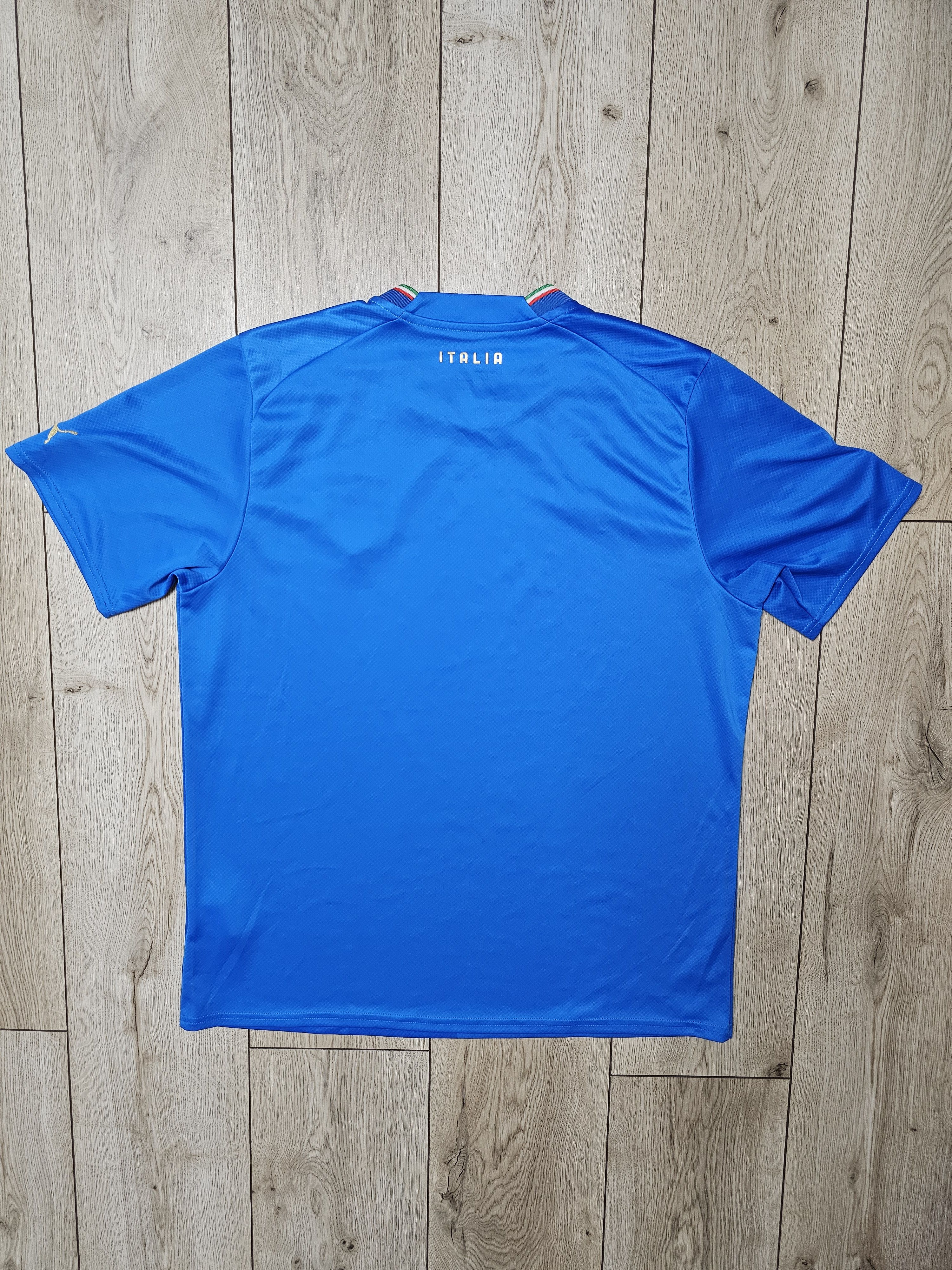 Puma ITALY 2022 2023 HOME FOOTBALL SHIRT ITALIA SOCCER JERSEY Size US XL / EU 56 / 4 - 2 Thumbnail