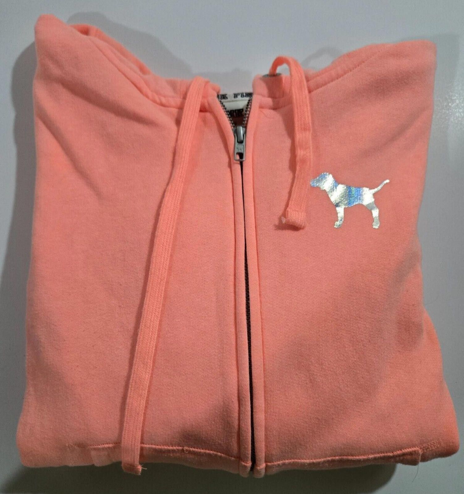 Designer Victoria's Secret PINK Metallic Full Zip Hoodie Size Large Size L / US 10 / IT 46 - 5 Thumbnail