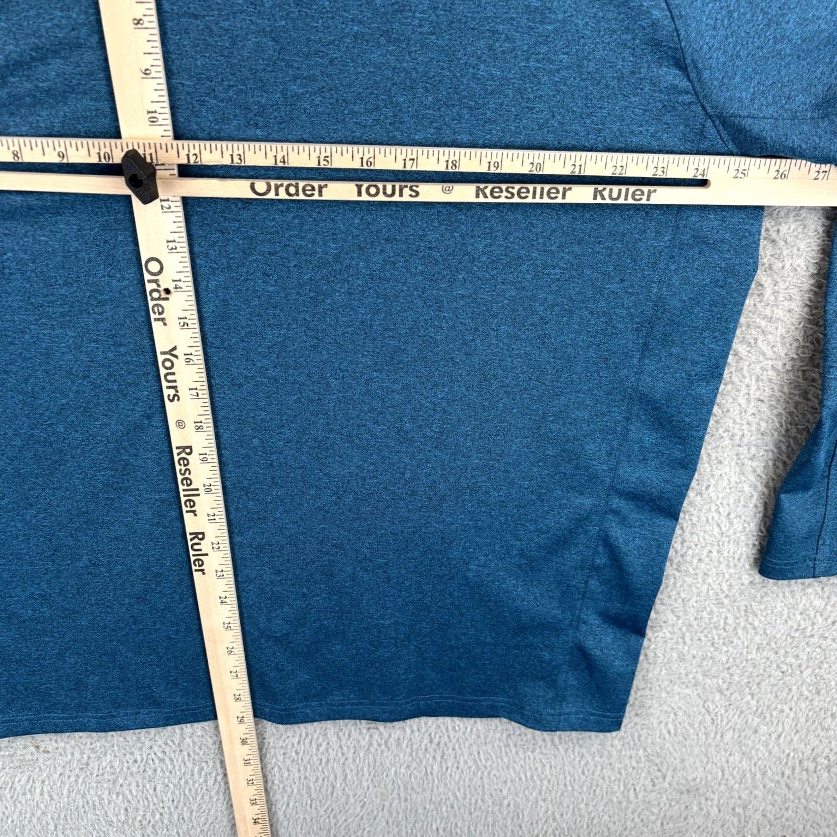 Vintage Cinch Pullover Mens 2XL Heather Blue 1/4 Zip Performance Western Cowboy Rodeo Shirt Size US XXL / EU 58 / 5 - 5 Thumbnail