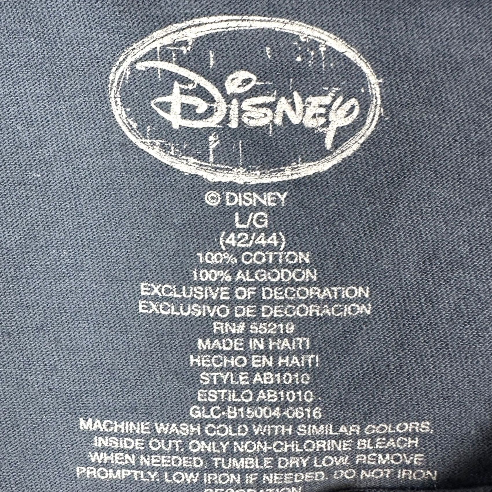 Disney Disney T-Shirt Short Sleeve Tee Mens Large Blue Grumpy Graphic Print Crew Neck Casual Shirt Size US L / EU 52-54 / 3 - 4 Thumbnail