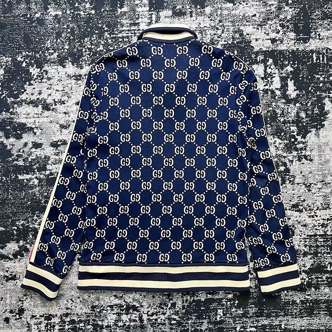 Gucci GUCCI Classic Monogram All-Print Zip-Up Jacket Size US XL / EU 56 / 4 - 2 Thumbnail