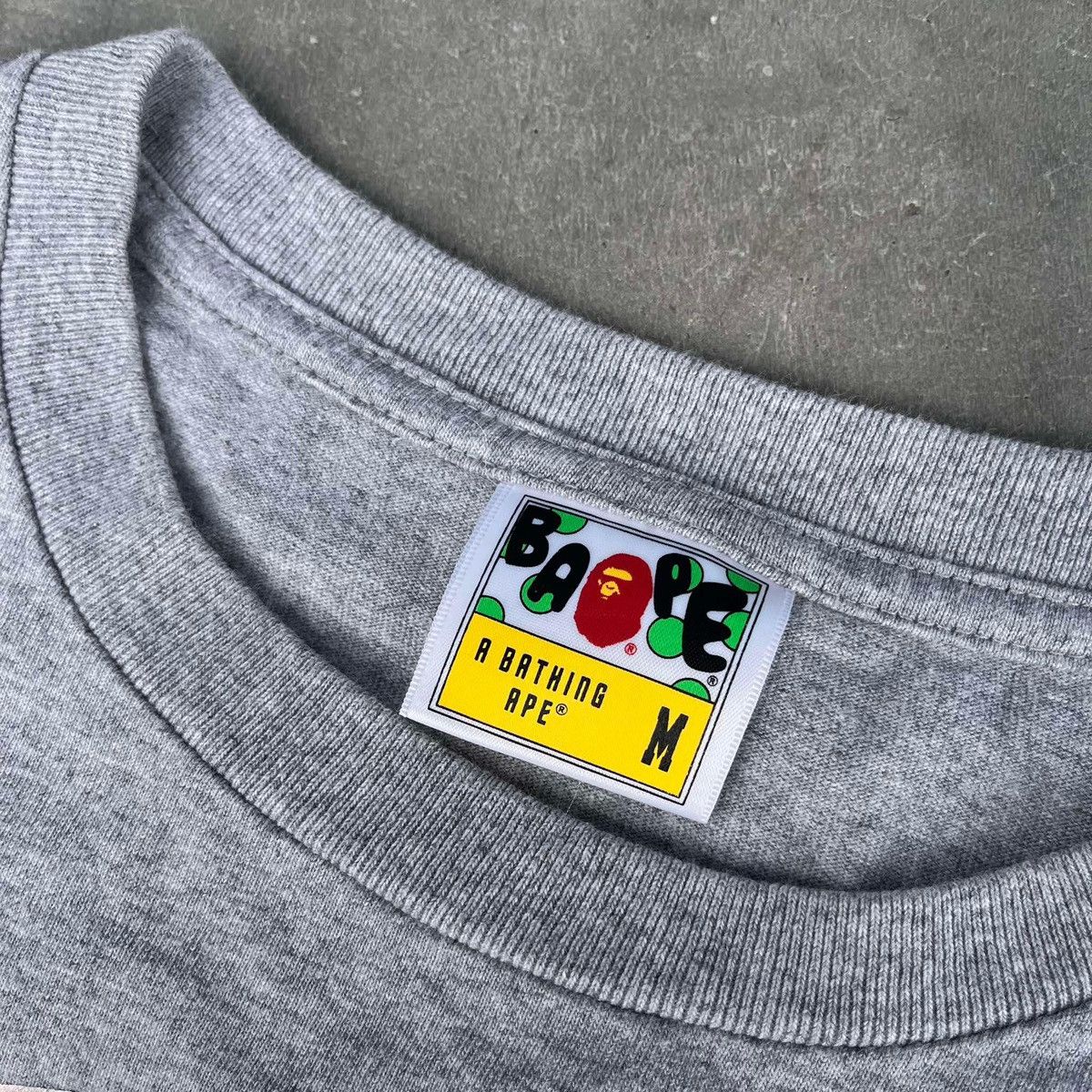 Bape BAPE Aurora Milo On Big Ape Tee 'Grey' Size US M / EU 48-50 / 2 - 4 Thumbnail