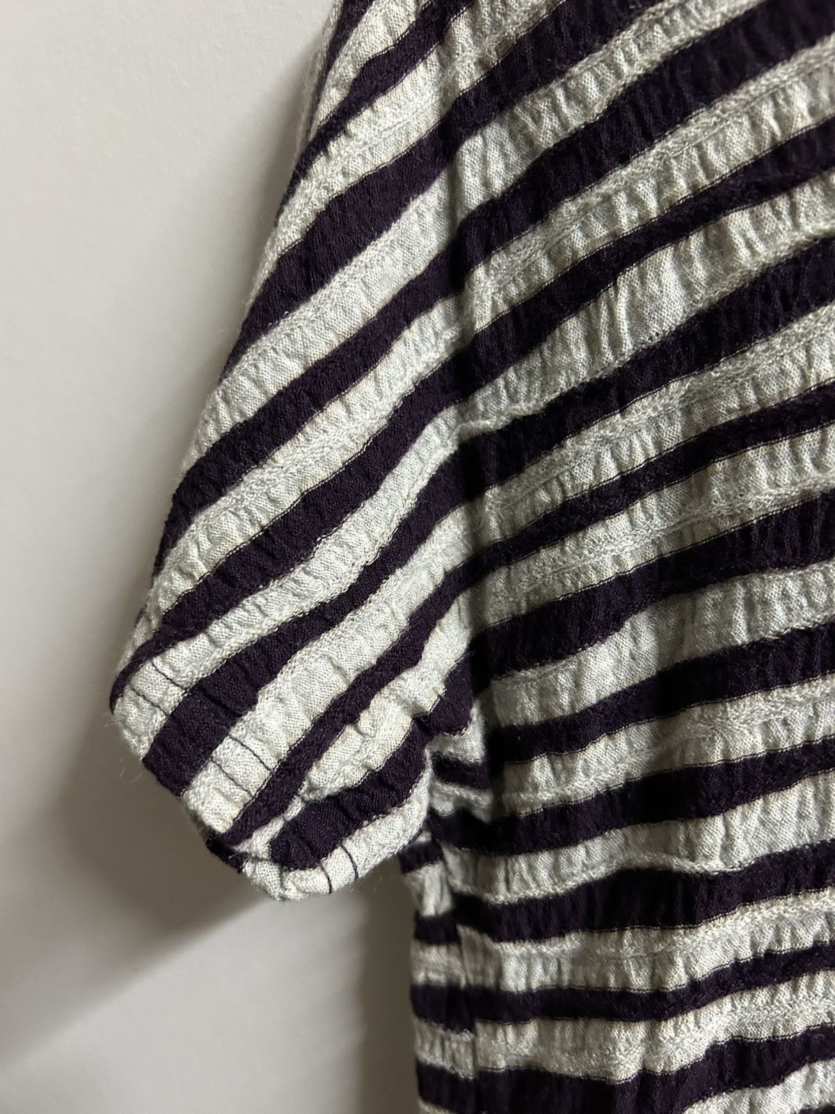 Issey Miyake Plantation Wool Texture Striped Size M / US 6-8 / IT 42-44 - 9 Thumbnail