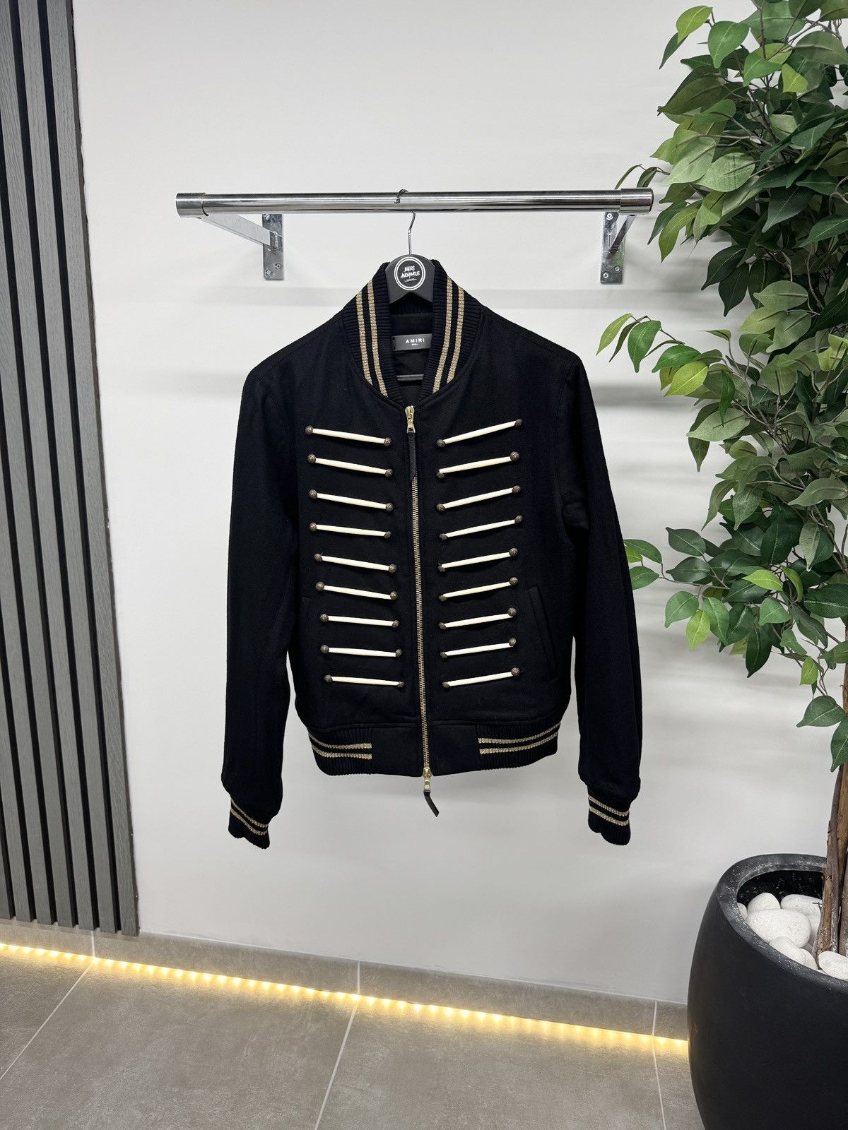 Amiri Amiri Forever Wool Blend Bomber Jacket In Black RRP £1930 Size US S / EU 44-46 / 1 - 1 Thumbnail