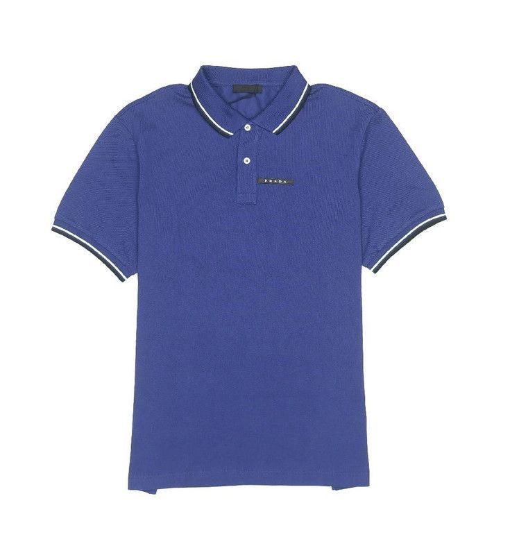 Prada Prada Logo Collar Striped Polo Shirt-2506 Size US M / EU 48-50 / 2 - 3 Thumbnail