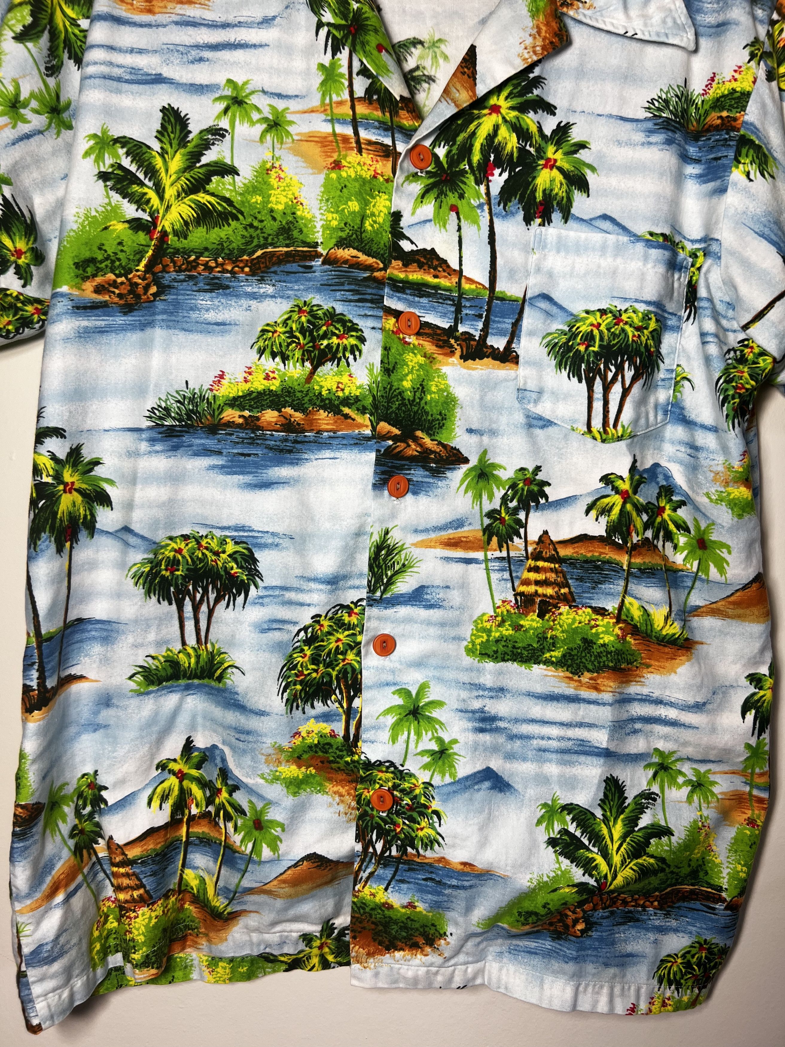Other Vintage Sunchaser Hawaiian Island Print Button Up Shirt Size US S / EU 44-46 / 1 - 2 Thumbnail
