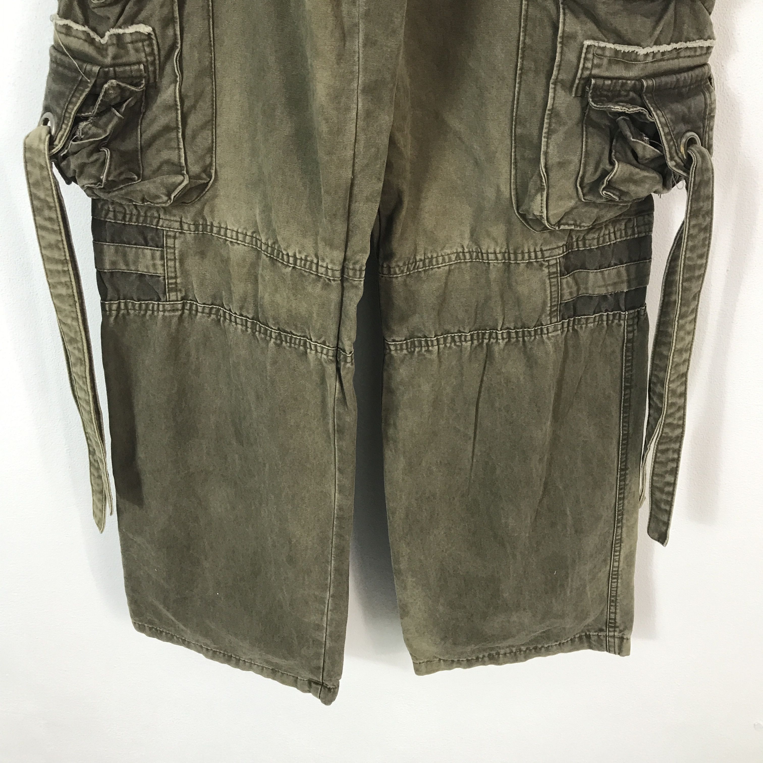 Japanese Brand baggy blue luis Cargo tactical pocket pants Size US 28 / EU 44 - 3 Thumbnail