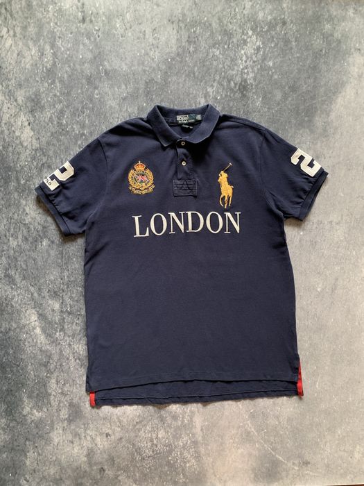 Polo Ralph Lauren Vintage Polo Ralph Lauren London Big Logo Polo T ...