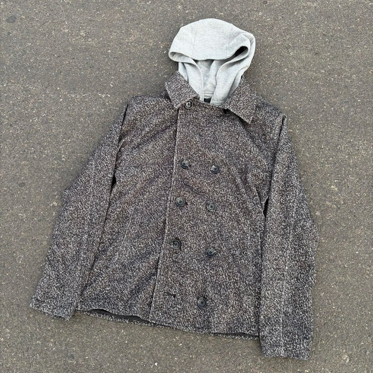 In The Attic In The Attic Homme Layered Hooded Wool Jacket Japanese Y2K Size US L / EU 52-54 / 3 - 5 Thumbnail