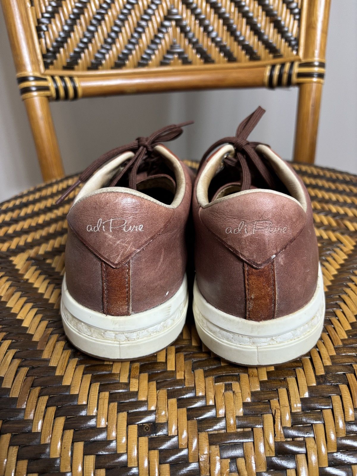 Adidas Adidas Adipure Golf Shoes 10 Brown Leather Spikeless Sneaker Size US 10 / EU 43 - 4 Thumbnail