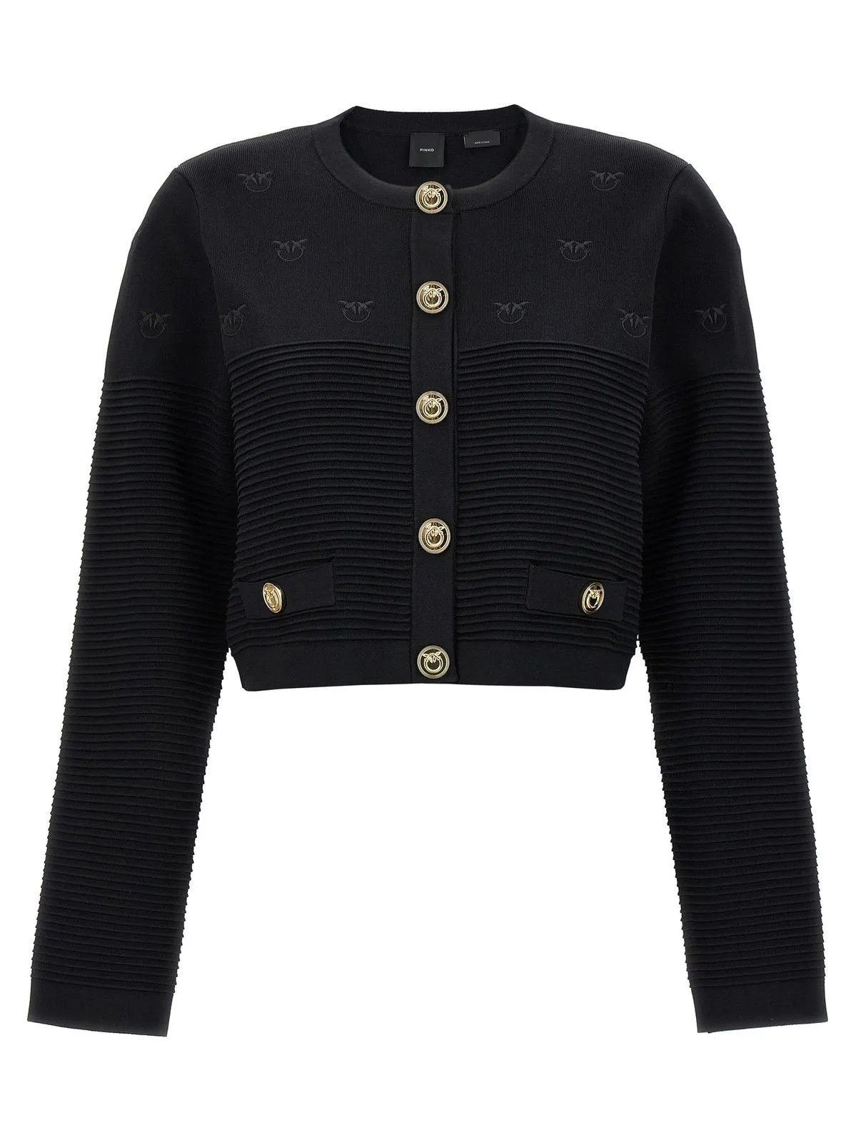Pinko o1s22i1n0824 Ciliegio Cardigan in Black Size M / US 6-8 / IT 42-44 - 1 Thumbnail