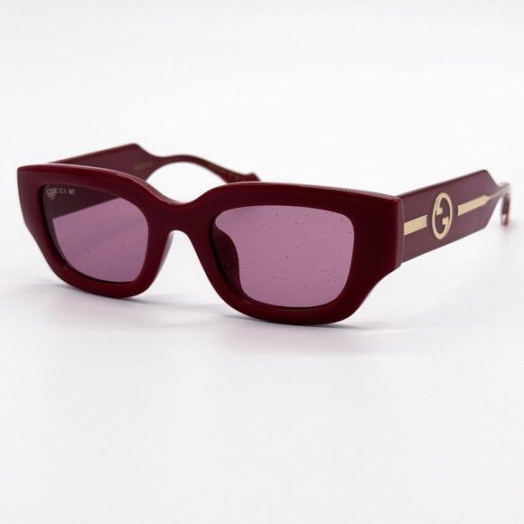 Gucci NEW GUCCI SUNGLASSES GG1558SK 005 BURGUNDY WOMEN EYEWEAR Size ONE SIZE - 4 Thumbnail