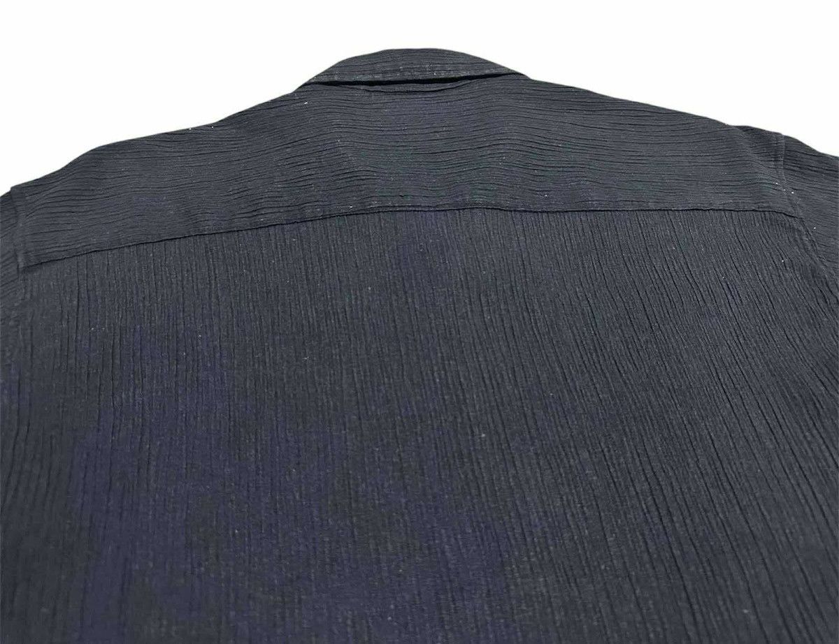 Japanese Brand 🔥Japanese Pleats Open Collar Shirt Issey Miyake Style Size US M / EU 48-50 / 2 - 9 Thumbnail