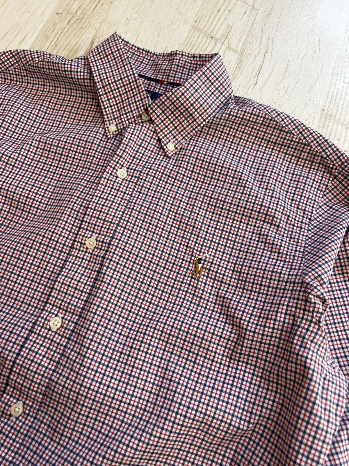Ralph Lauren Ralph Lauren Slim Fit Plaid Shirt L Blue Red Check Cotton Size US L / EU 52-54 / 3 - 1 Thumbnail