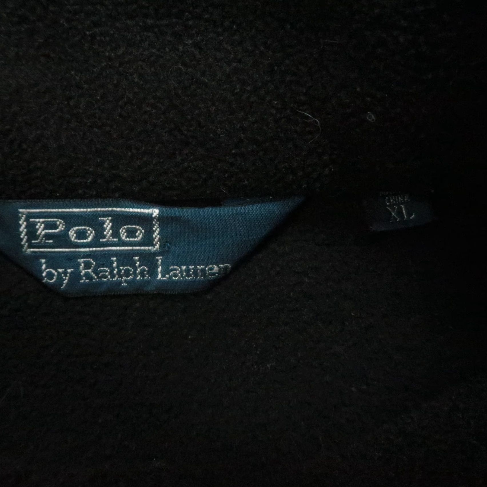 Polo Ralph Lauren VINTAGE Polo Ralph Lauren Jacket Mens XL Black Fleece Pile Full Zip Pockets Leather Trim Size US XL / EU 56 / 4 - 4 Thumbnail