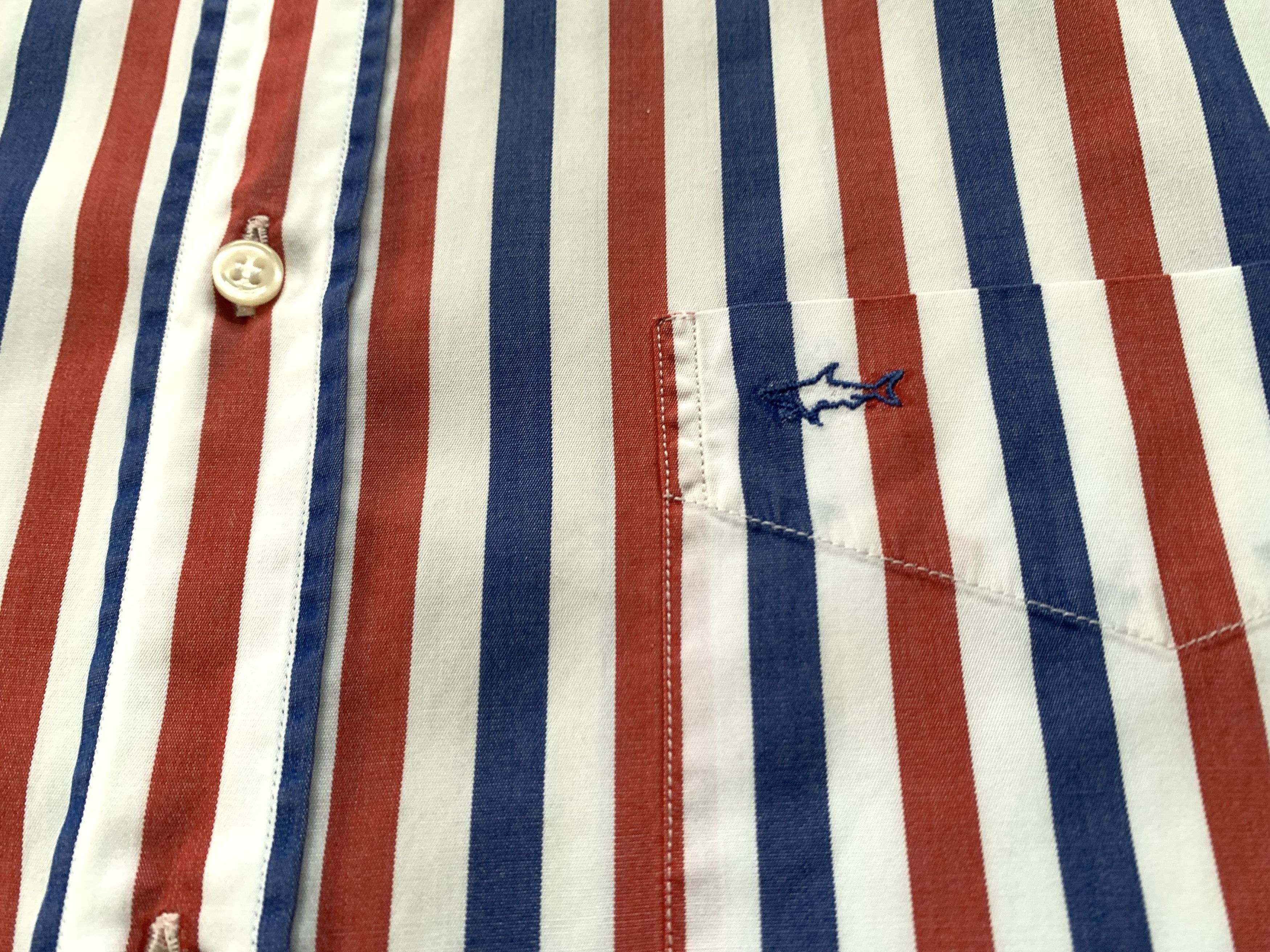 Paul & Shark Vintage Paul & Shark Yachting Cotton Stripe Shirt Size US M / EU 48-50 / 2 - 5 Thumbnail