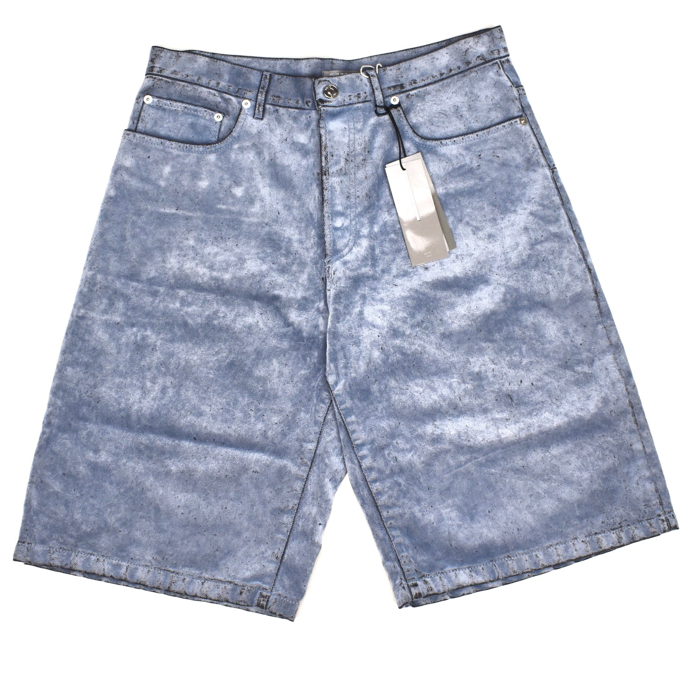 Dior × ERL DIOR x ERL Velvet Flocked Denim Shorts Jorts SS23 Size US 31 - 1 Thumbnail