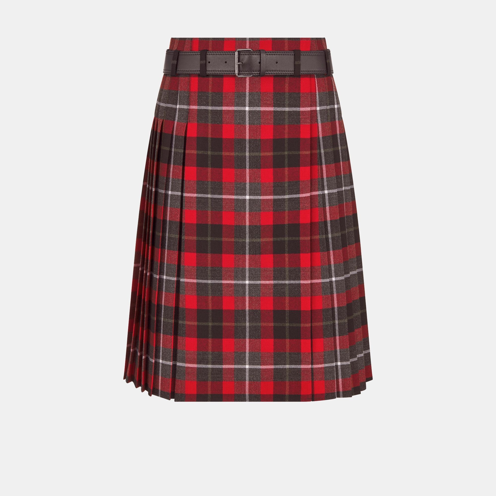 Dior o1bcso1str0126 Midi Skirts in Red Size 26" / US 2 / IT 38 - 1 Preview