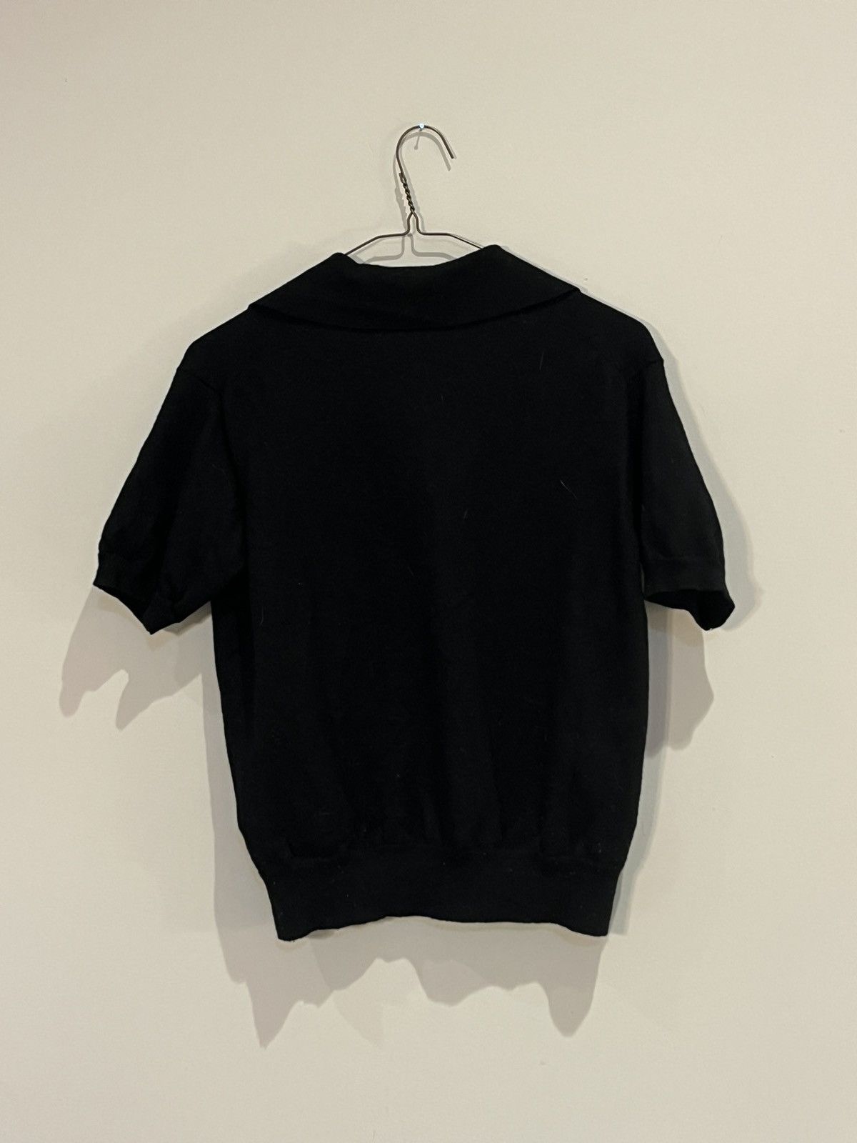Prada Black Wool Prada polo shirt Size US S / EU 44-46 / 1 - 4 Thumbnail