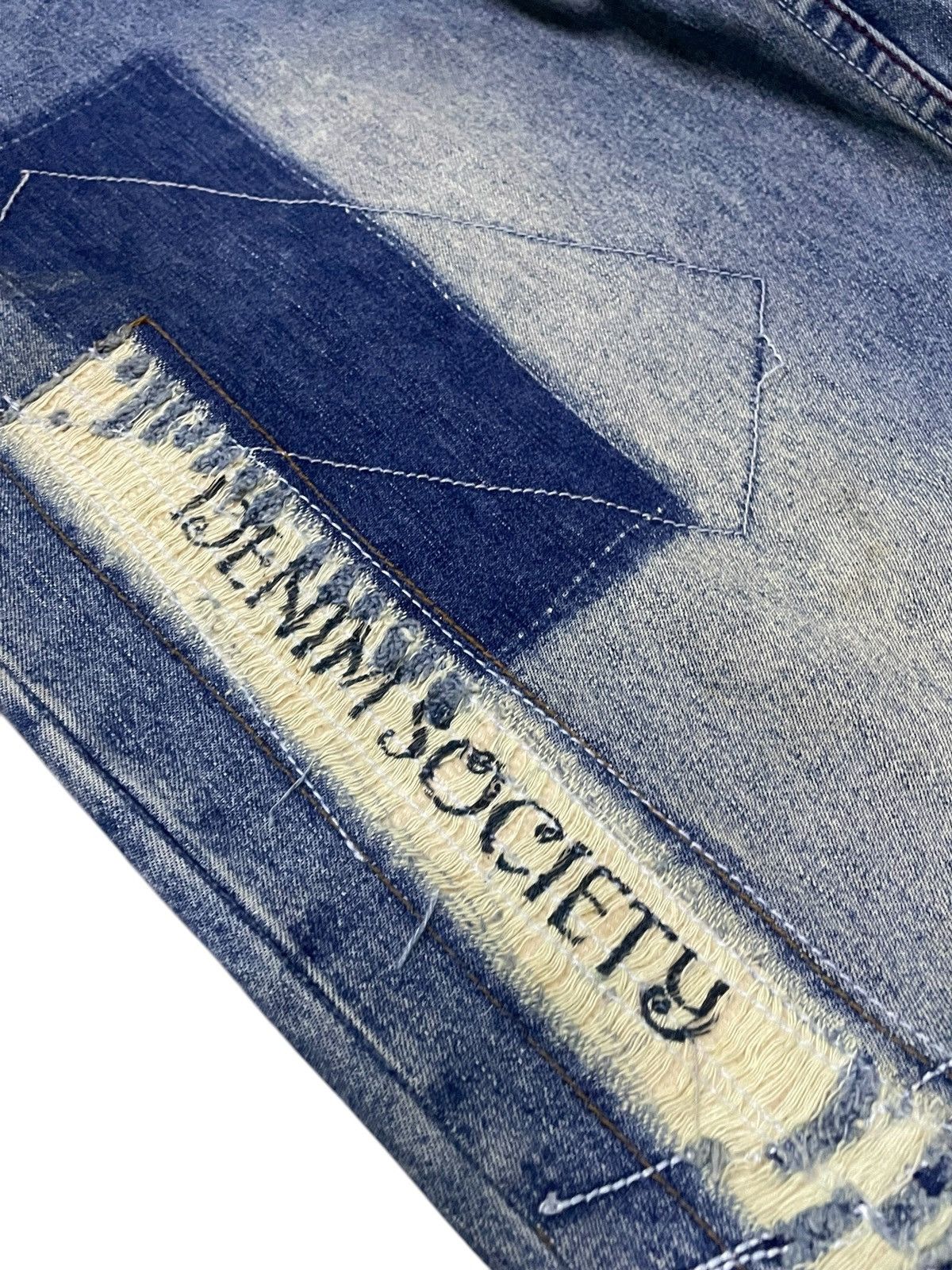 Dogtown × JNCO × Sean John Paco Deconstructed Cut & Sew Distressed Massive Baggy Jeans Size US 30 / EU 46 - 11 Thumbnail
