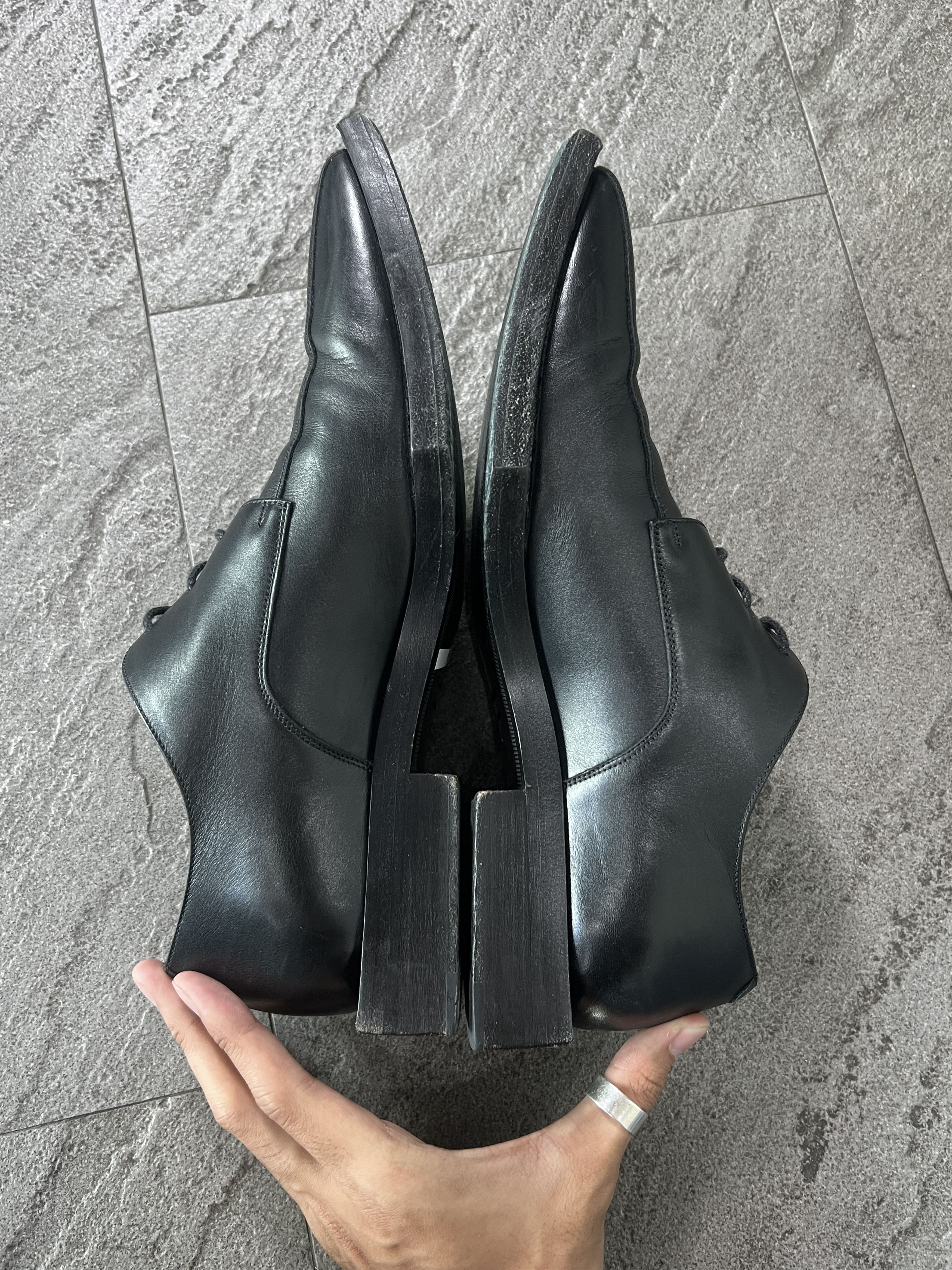 Balenciaga Balenciaga Square Toe Leather Derby Shoes EU41 Size US 8 / EU 41 - 6 Thumbnail