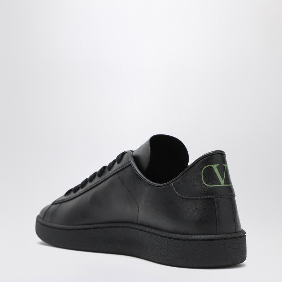Valentino o1d2blof1025 Leather Low-Top Sneakers in Black Size US 10.5 / EU 43-44 - 4 Thumbnail