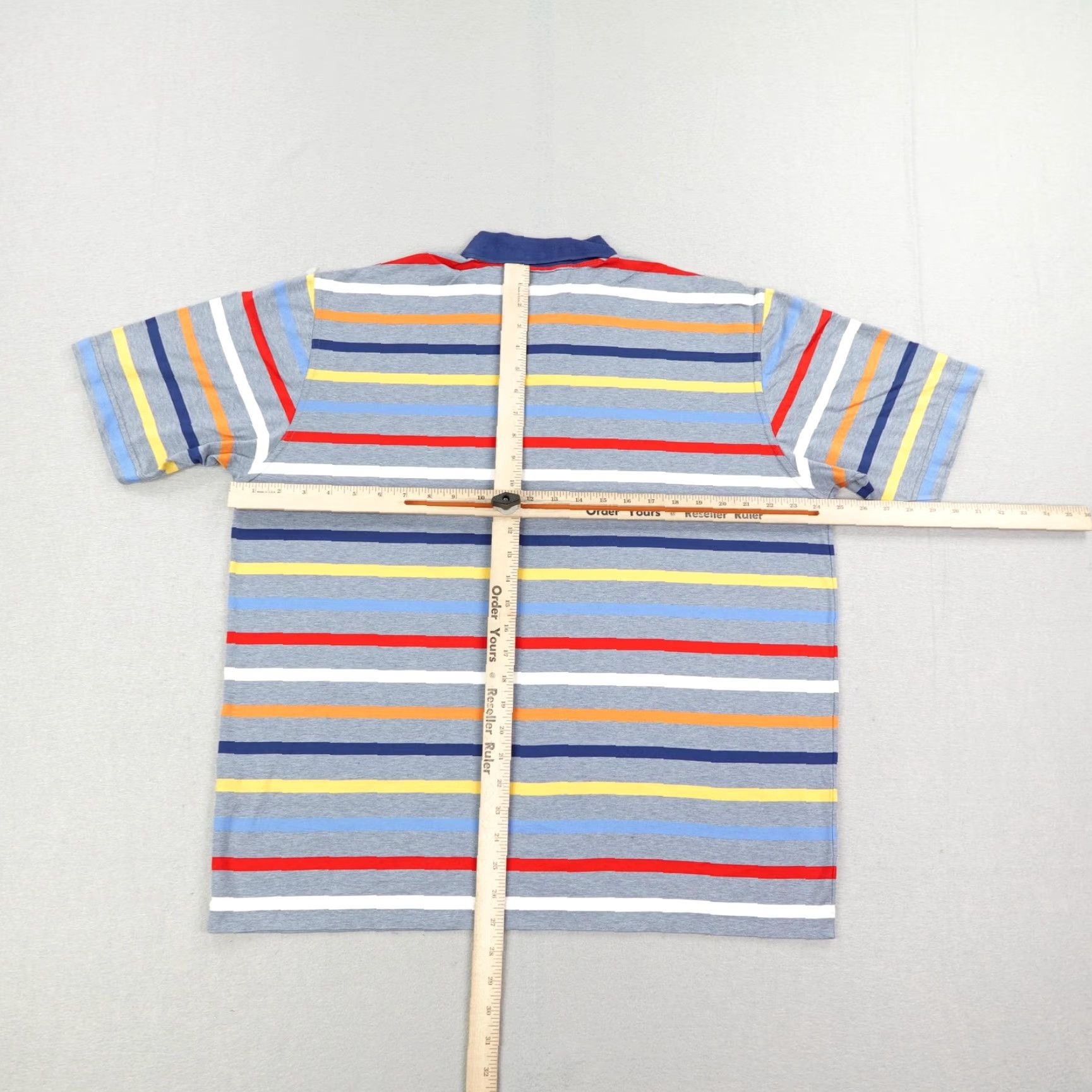 Paul & Shark VINTAGE Paul & Shark Polo Shirt Mens 2XL Cotton Short Sleeve Nautical Stripes Italy Size US XXL / EU 58 / 5 - 5 Thumbnail