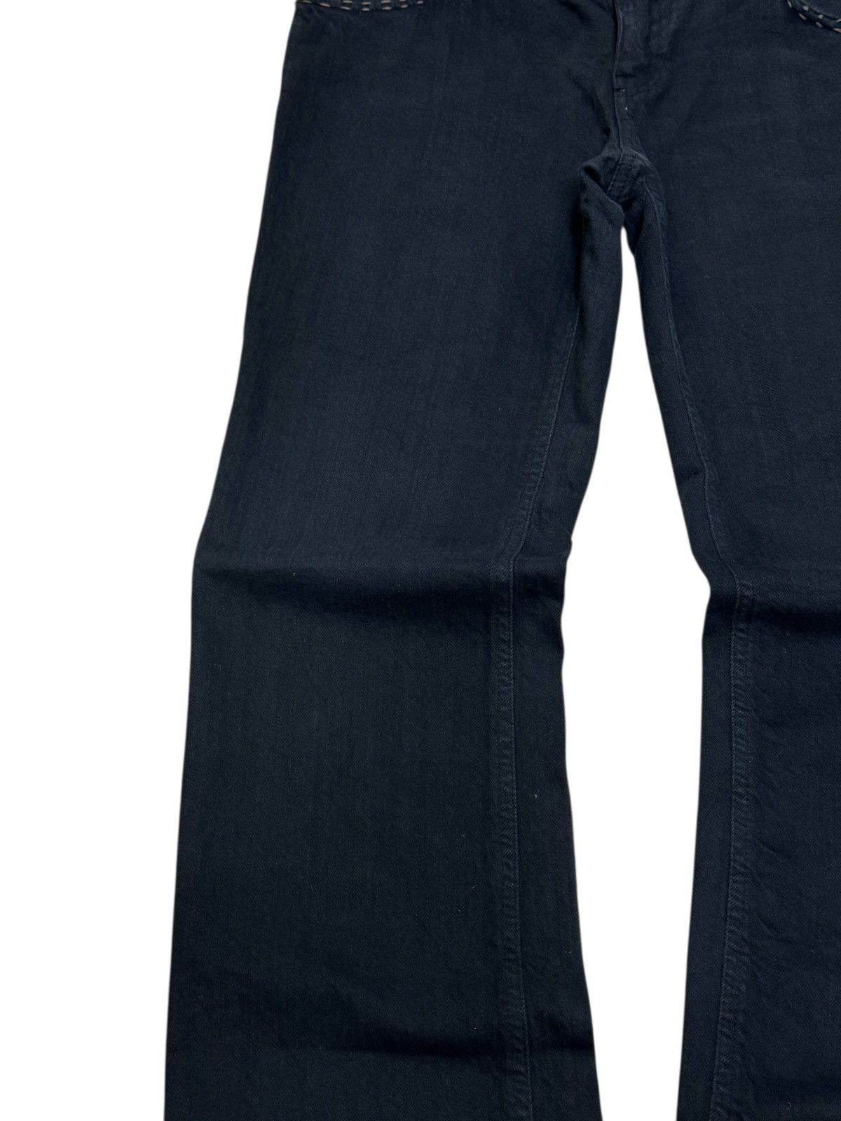 Fendi Fendi Black Denim Jeans Unisex Straight Cut Low Rise Size US 30 / EU 46 - 7 Thumbnail