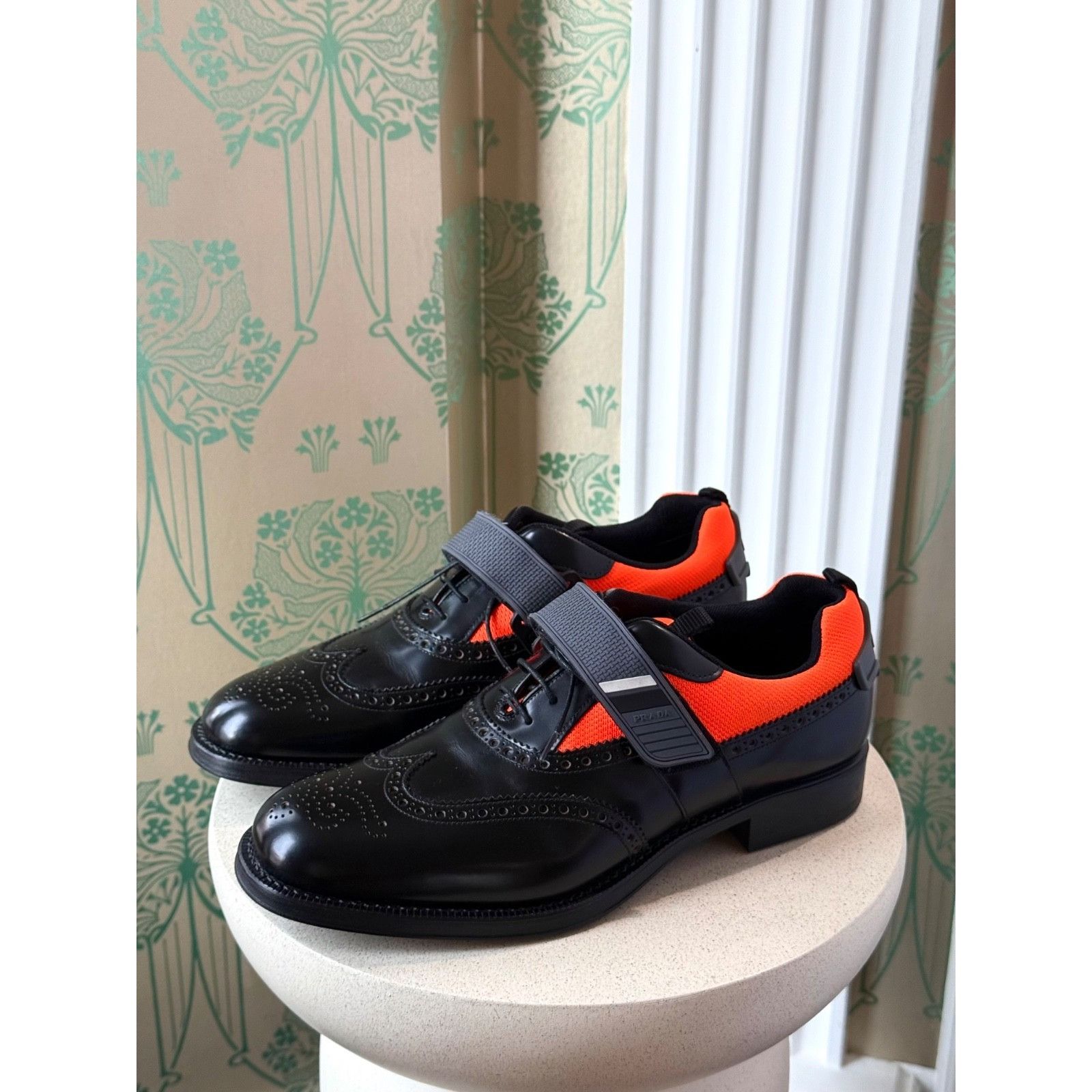 Prada Prada Runway Hybrid Leather Derby Wingtip Oxfords Sneakers Size US 10.5 / EU 43-44 - 1 Thumbnail
