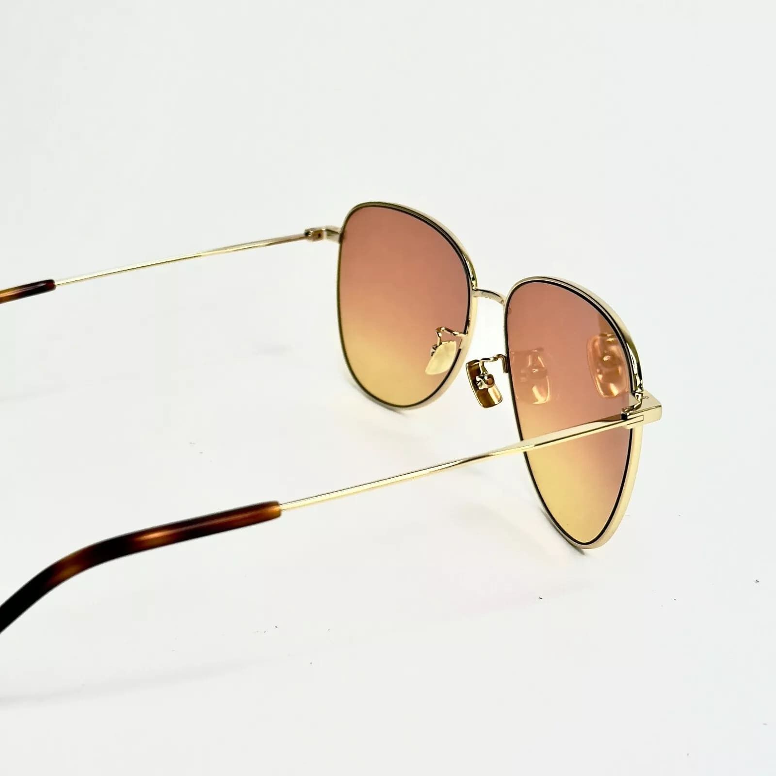 Yves Saint Laurent SAINT LAURENT SL 328 Gold Aviator Metal Sunglasses SL328 008 Size ONE SIZE - 5 Thumbnail