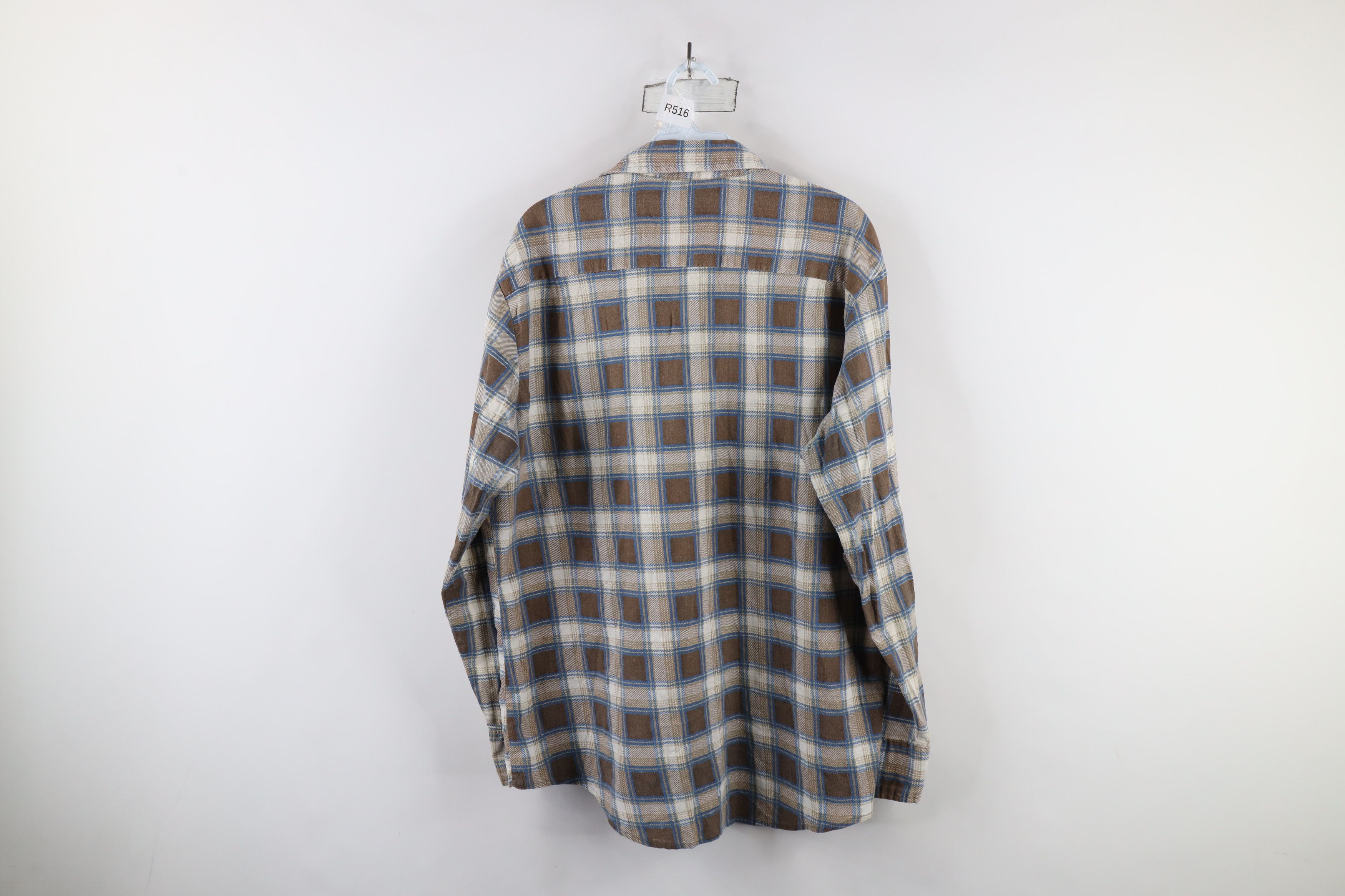 Vintage Vintage 70s Streetwear Flannel Collared Button Shirt Plaid Size US L / EU 52-54 / 3 - 12 Thumbnail