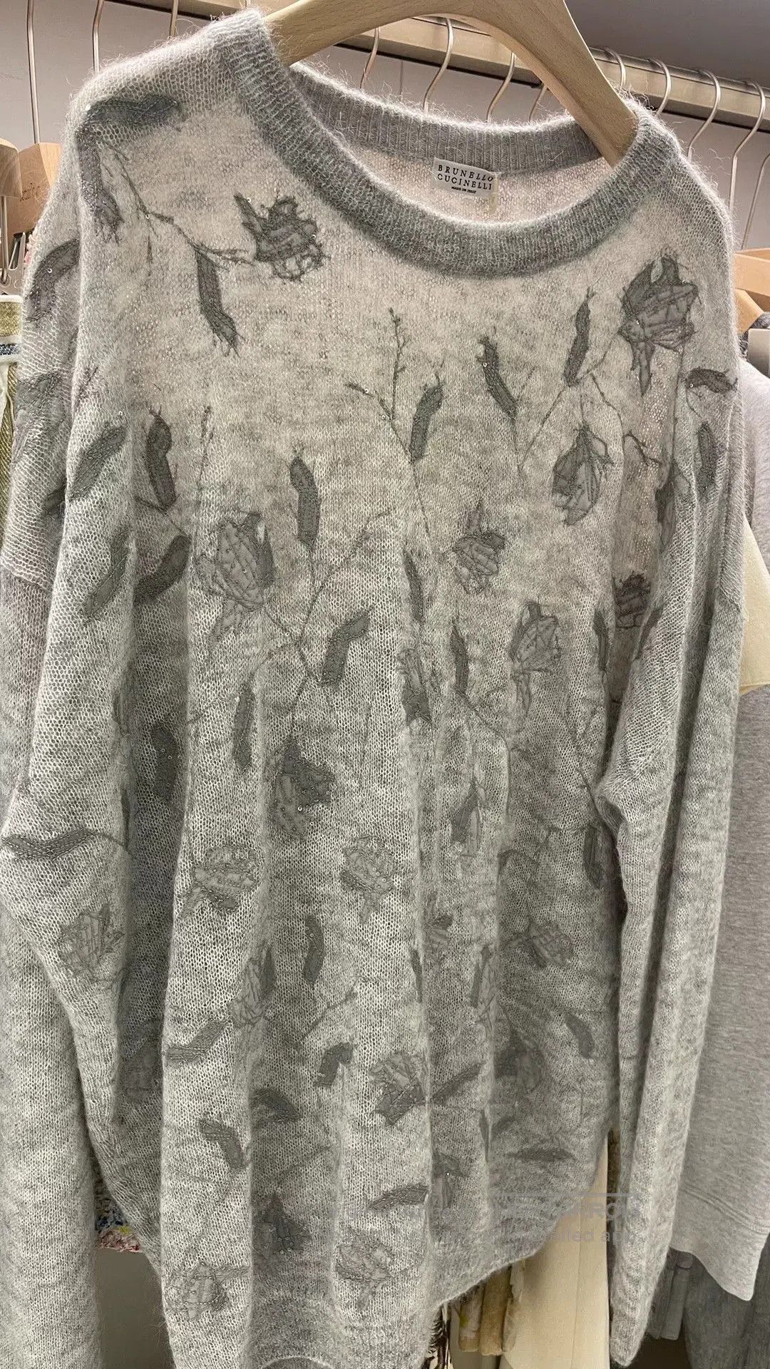 Brunello Cucinelli Brunello Cucinelli Sequin Embroidered Sweater. Size US XXL / EU 58 / 5 - 6 Thumbnail
